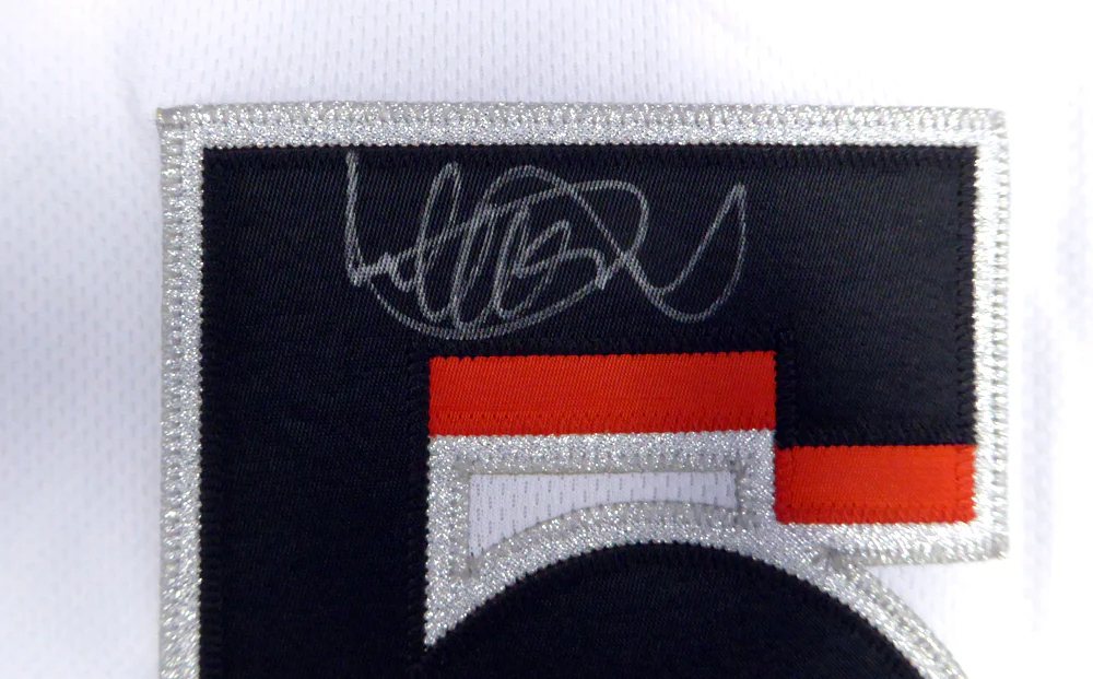 Miami Marlins Ichiro Suzuki Autographed White Majestic Authentic Cool Base Jersey Size 44 IS Holo Stock #111457 - Image 3