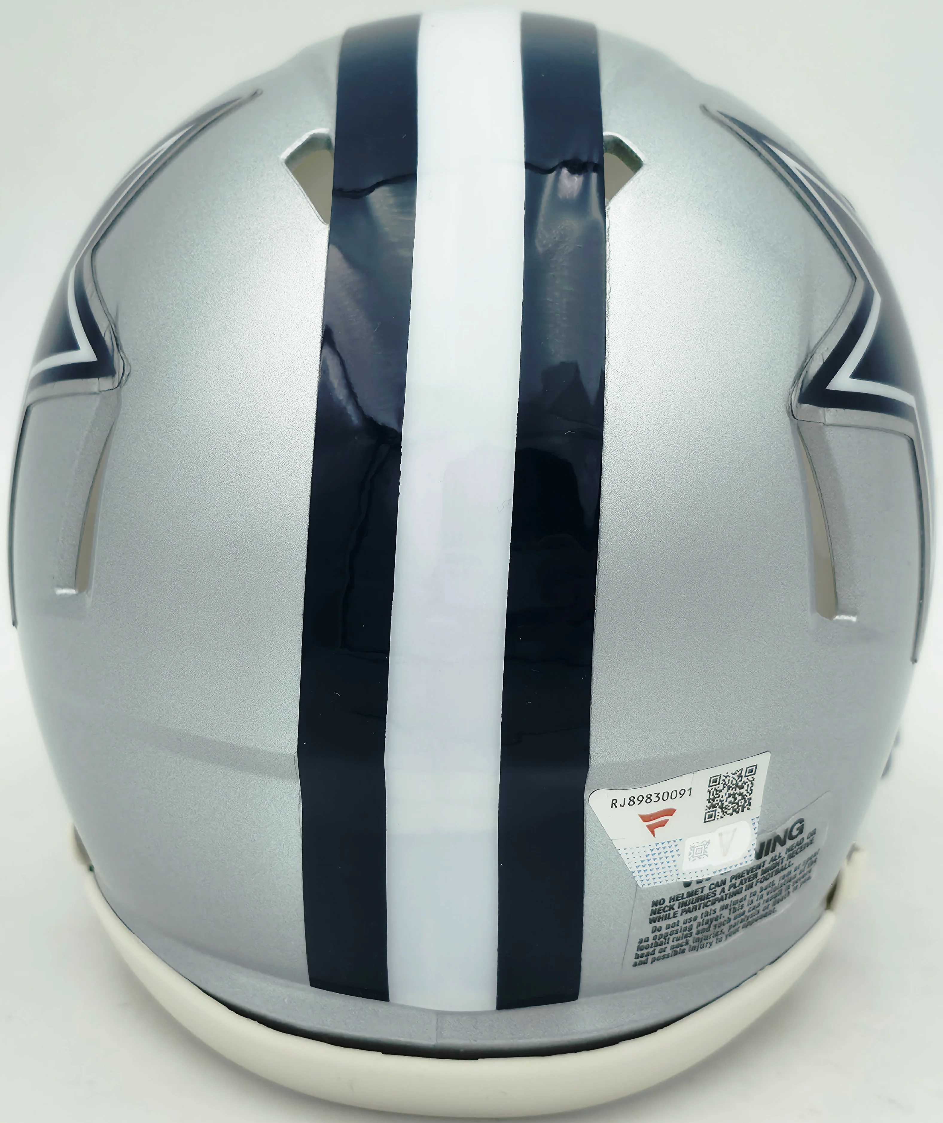 Micah Parson Autographed Dallas Cowboys Silver Speed Mini Helmet Fanatics Holo Stock #256994 - Image 4