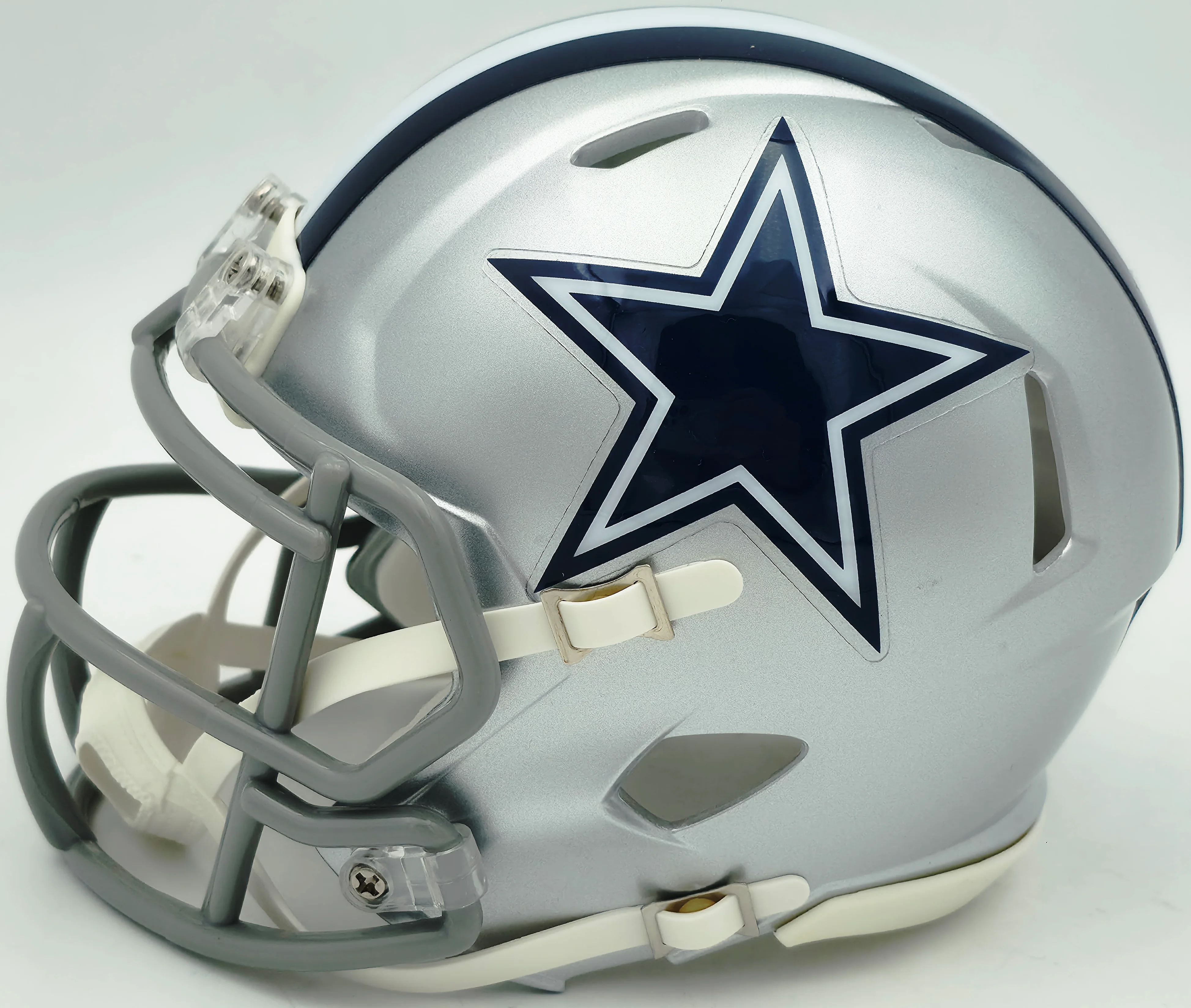 Micah Parson Autographed Dallas Cowboys Silver Speed Mini Helmet Fanatics Holo Stock #256993 - Image 5