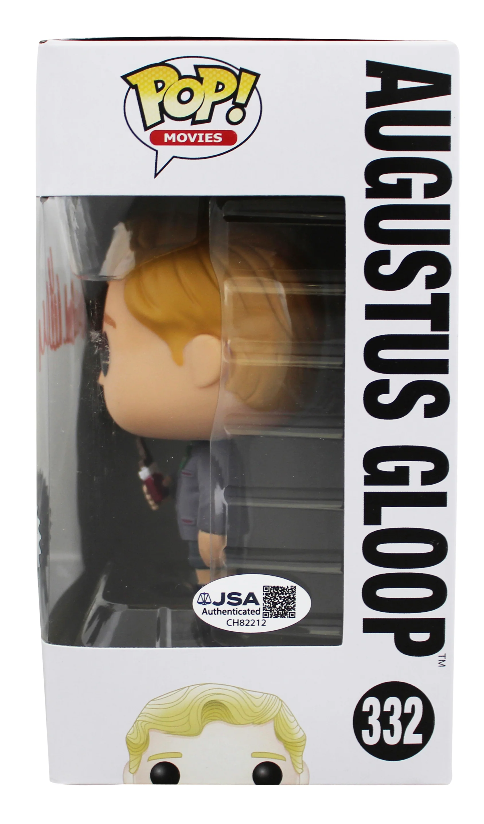 Michael Bellner Willy Wonka Signed Augustus Gloop Funko Pop Vinyl Figure JSA - Image 4