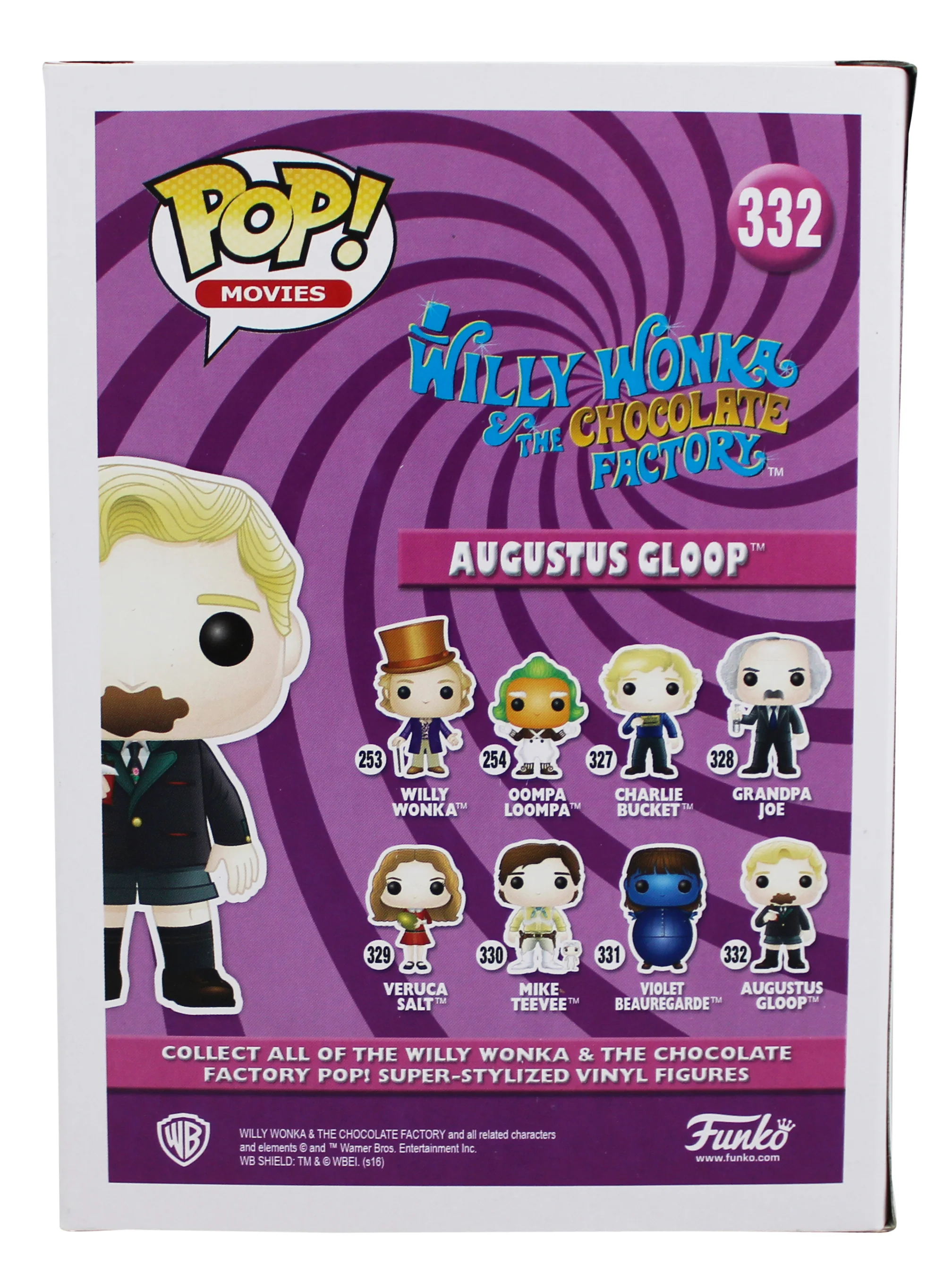 Michael Bellner Willy Wonka Signed Augustus Gloop Funko Pop Vinyl Figure JSA - Image 6