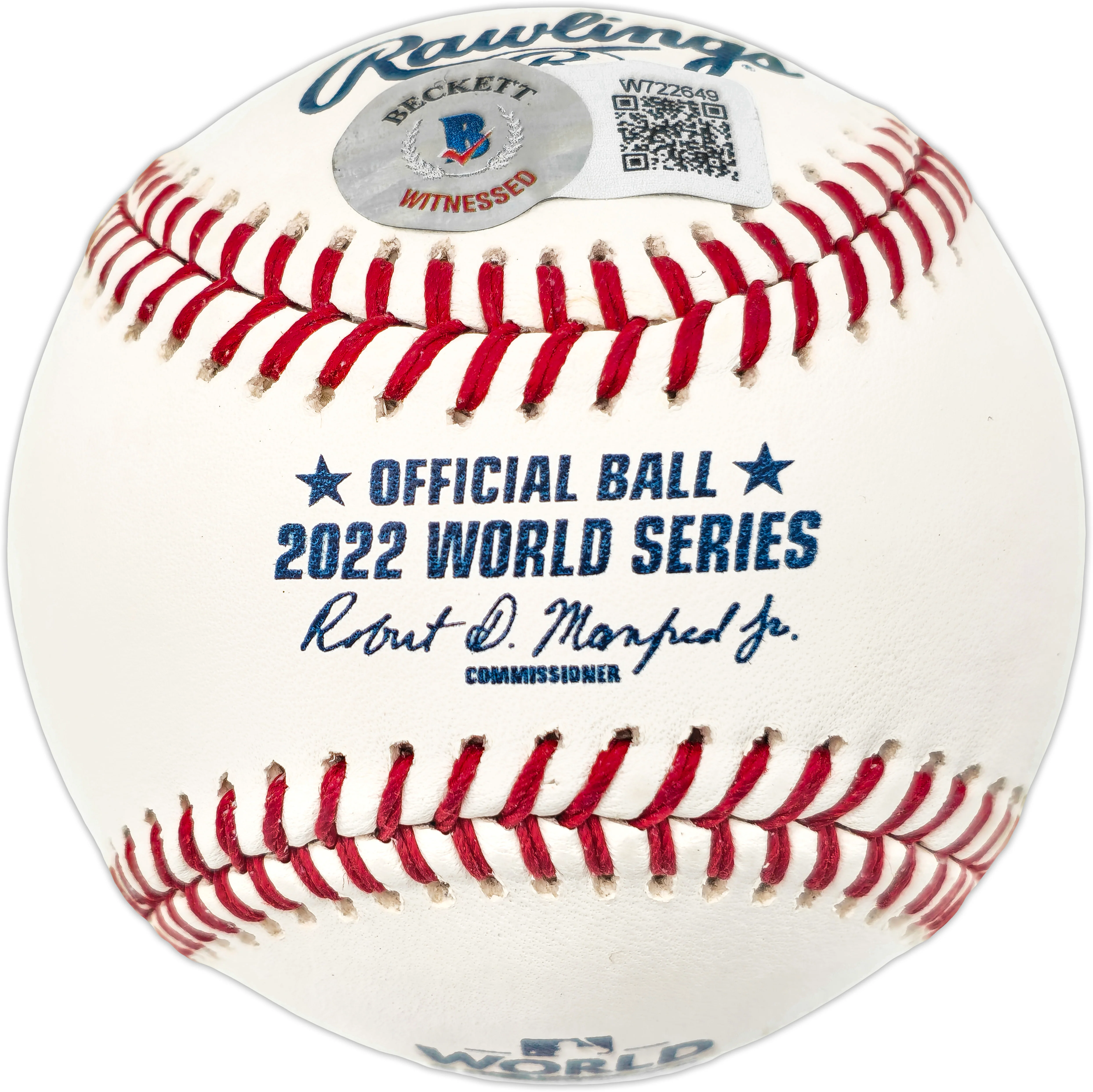 Michael Brantley Autographed Official 2022 World Series Logo Baseball Houston Astros "2022 WS Champions" Beckett BAS Witness #W722649 - Image 2