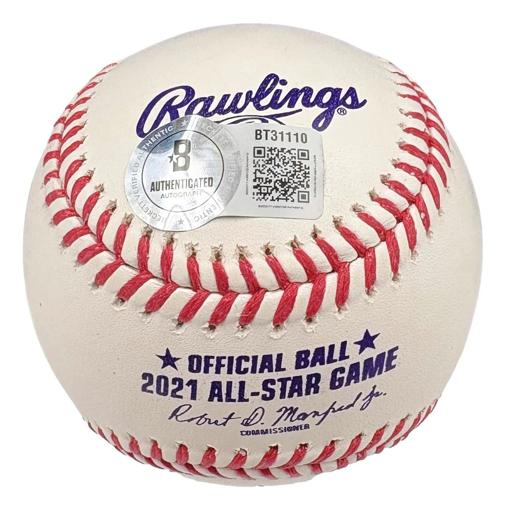 Michael Brantley Houston Astros Signed 2021 MLB All-Star Game Baseball BAS - Image 2