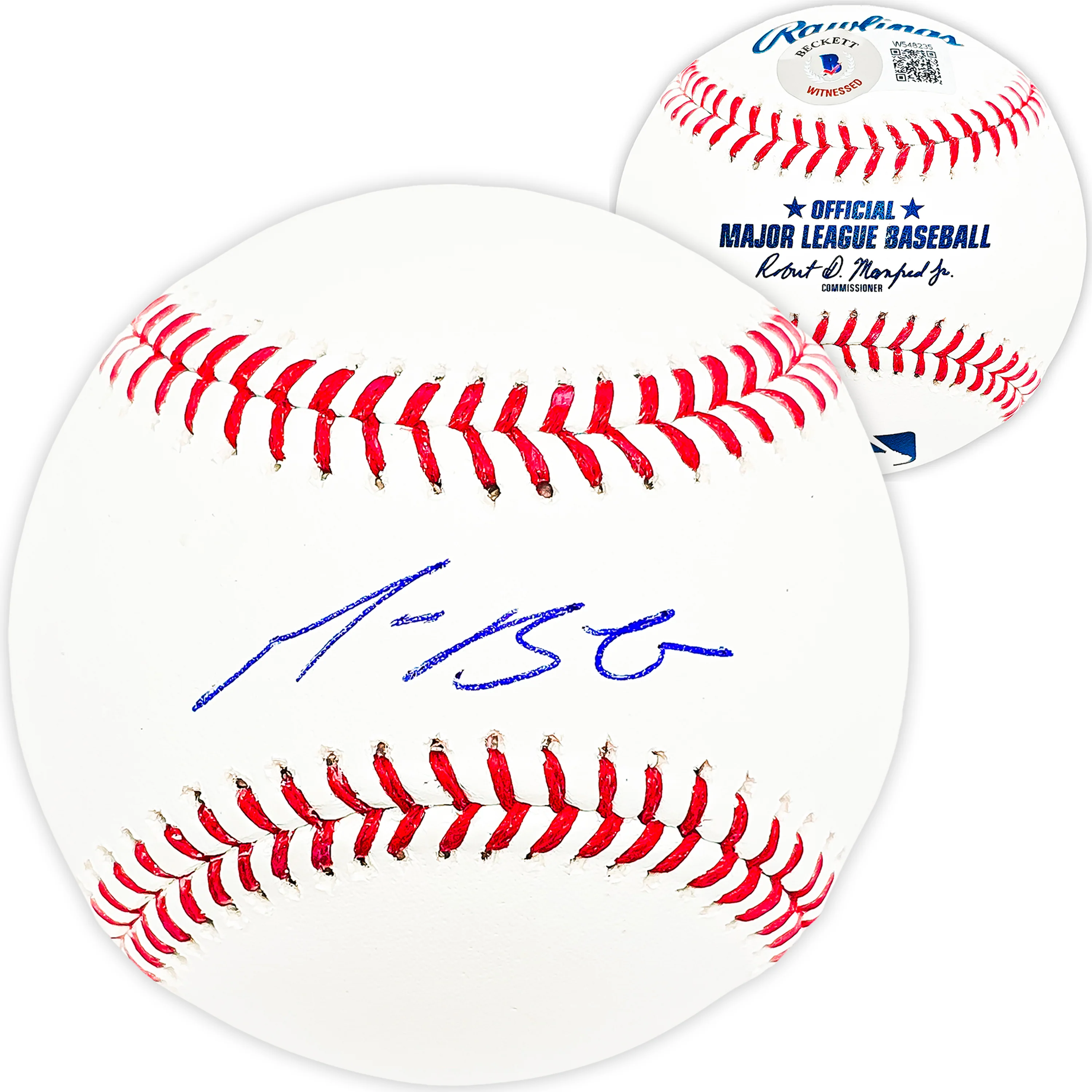 Michael Busch Autographed Baseball Chicago Cubs Beckett BAS Witness Stock #216942