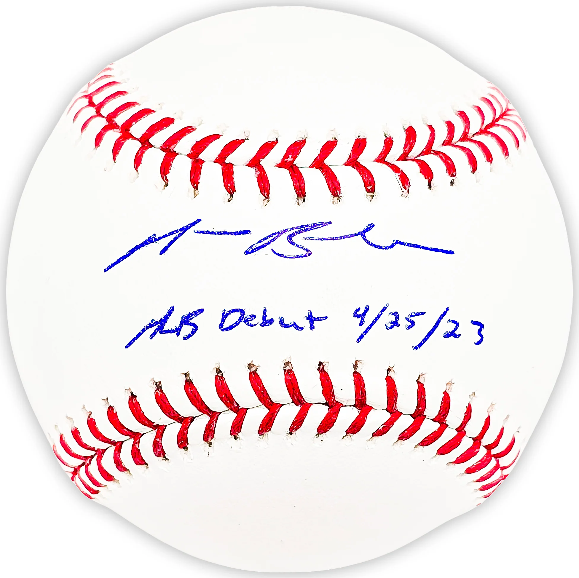 Michael Busch Autographed Baseball Chicago Cubs "MLB Debut 4/25/23" Beckett BAS Witness Stock #216943 - Image 2