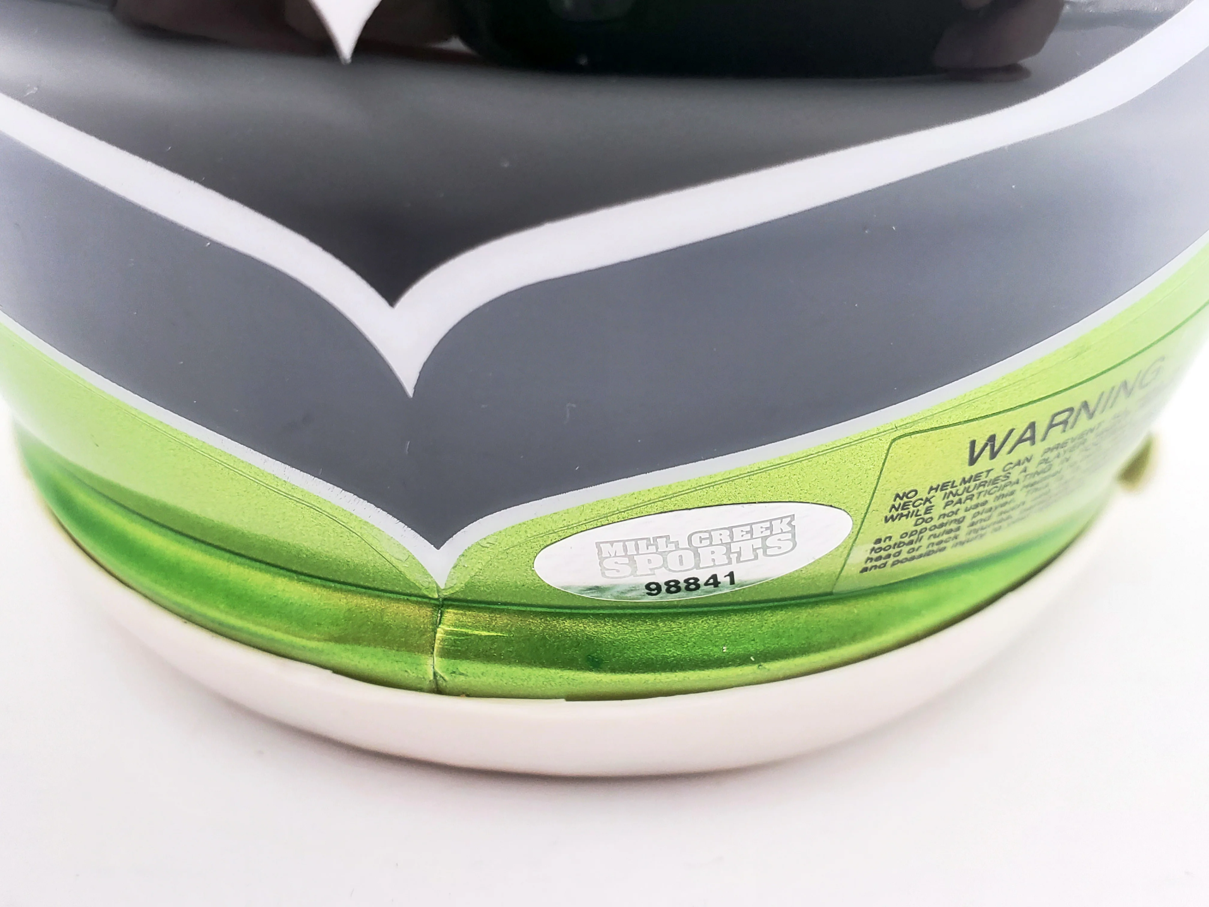 Michael Dickson Autographed Seattle Seahawks Flash Green Speed Mini Helmet MCS Holo Stock #200271 - Image 4