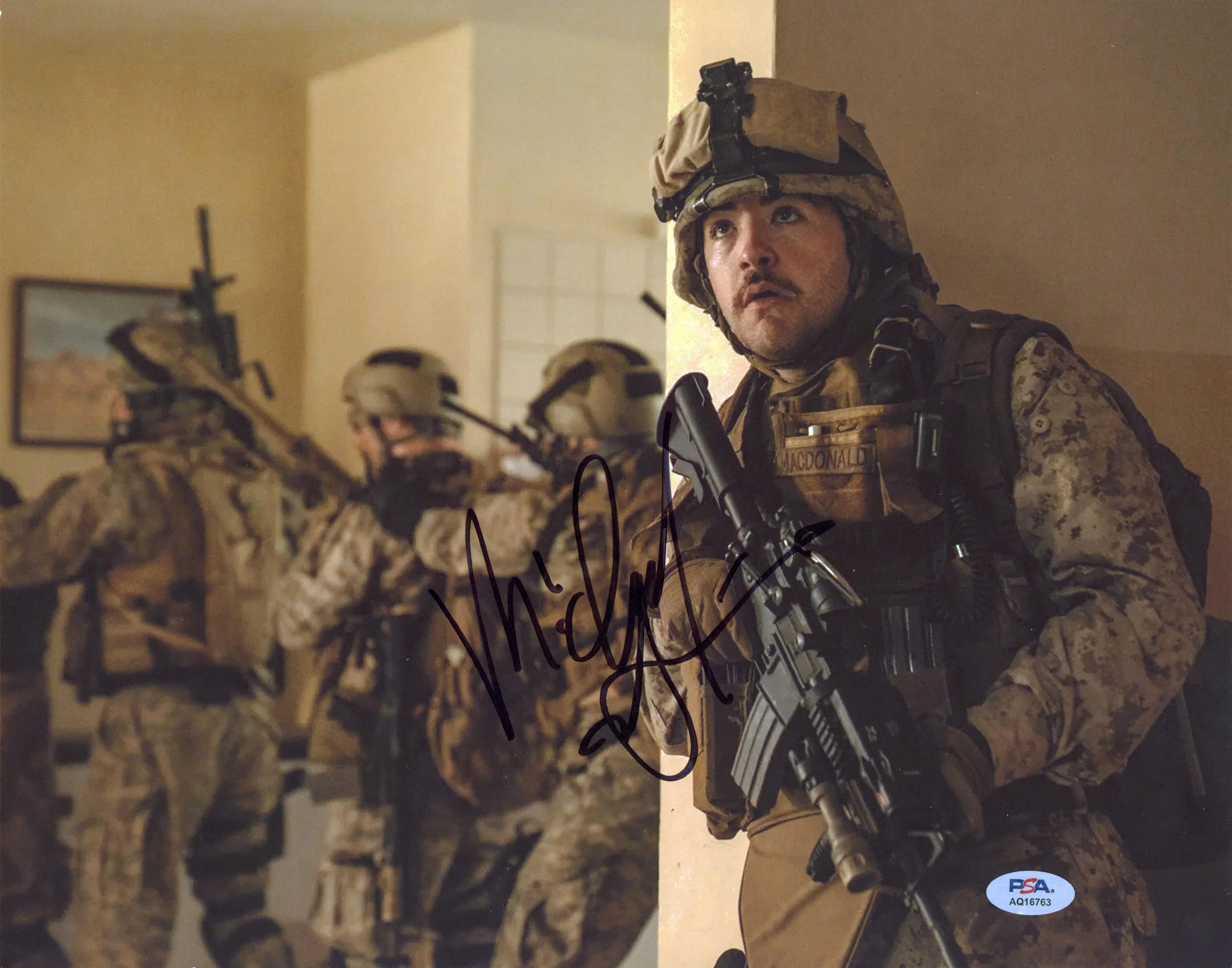 Michael Gandolfini Warfare Authentic Signed 11x14 Horizontal Photo PSA #AQ16763 - Image 2