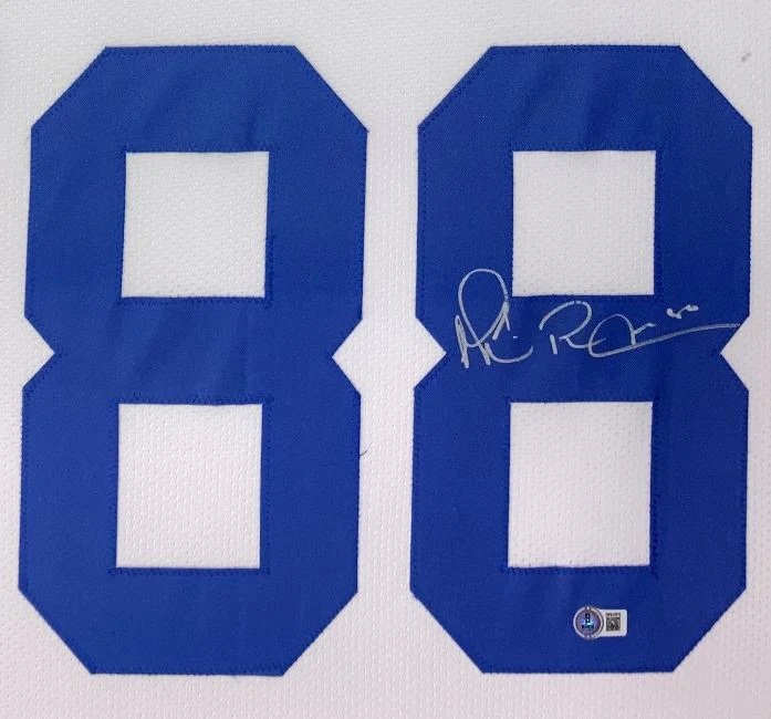 Michael Irvin Dallas Signed Framed White Football Jersey BAS - Image 2