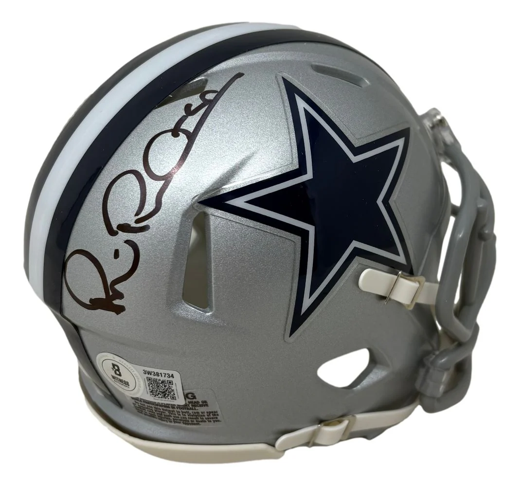 Michael Irvin Signed Dallas Cowboys Mini Speed Helmet BAS