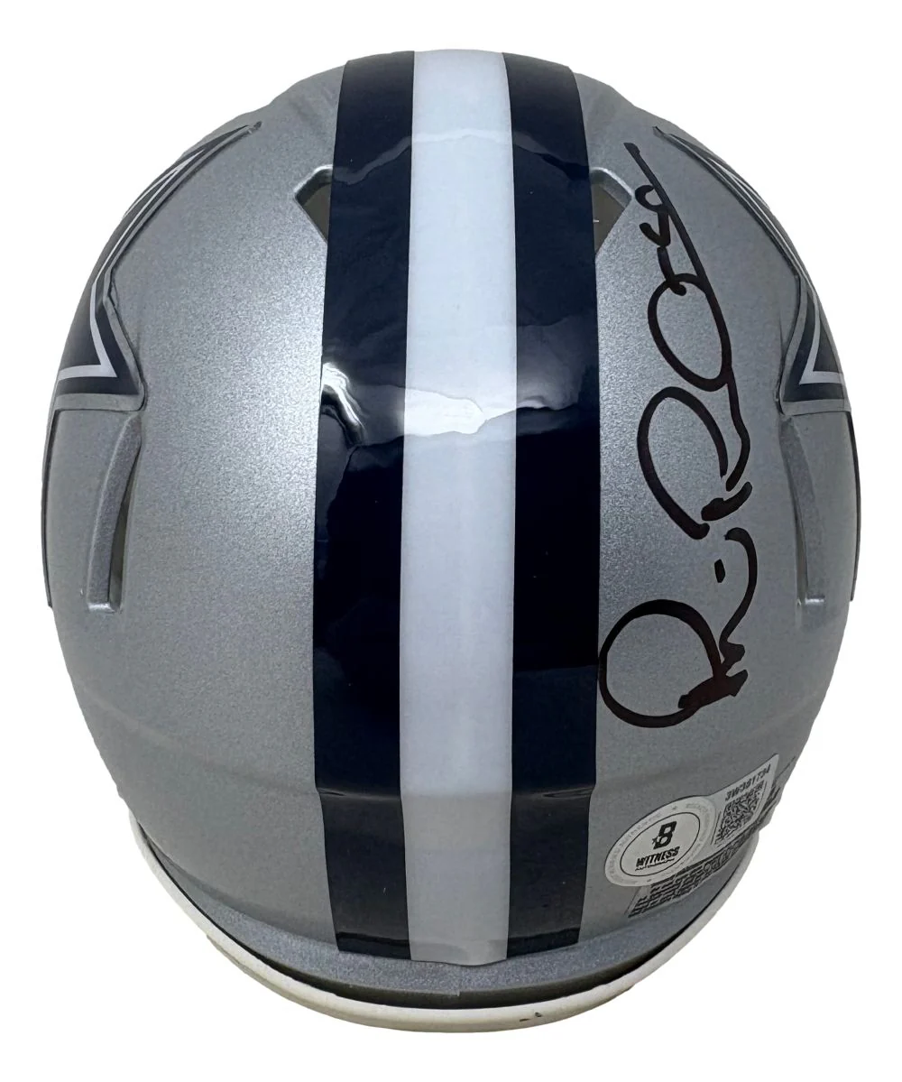 Michael Irvin Signed Dallas Cowboys Mini Speed Helmet BAS - Image 2