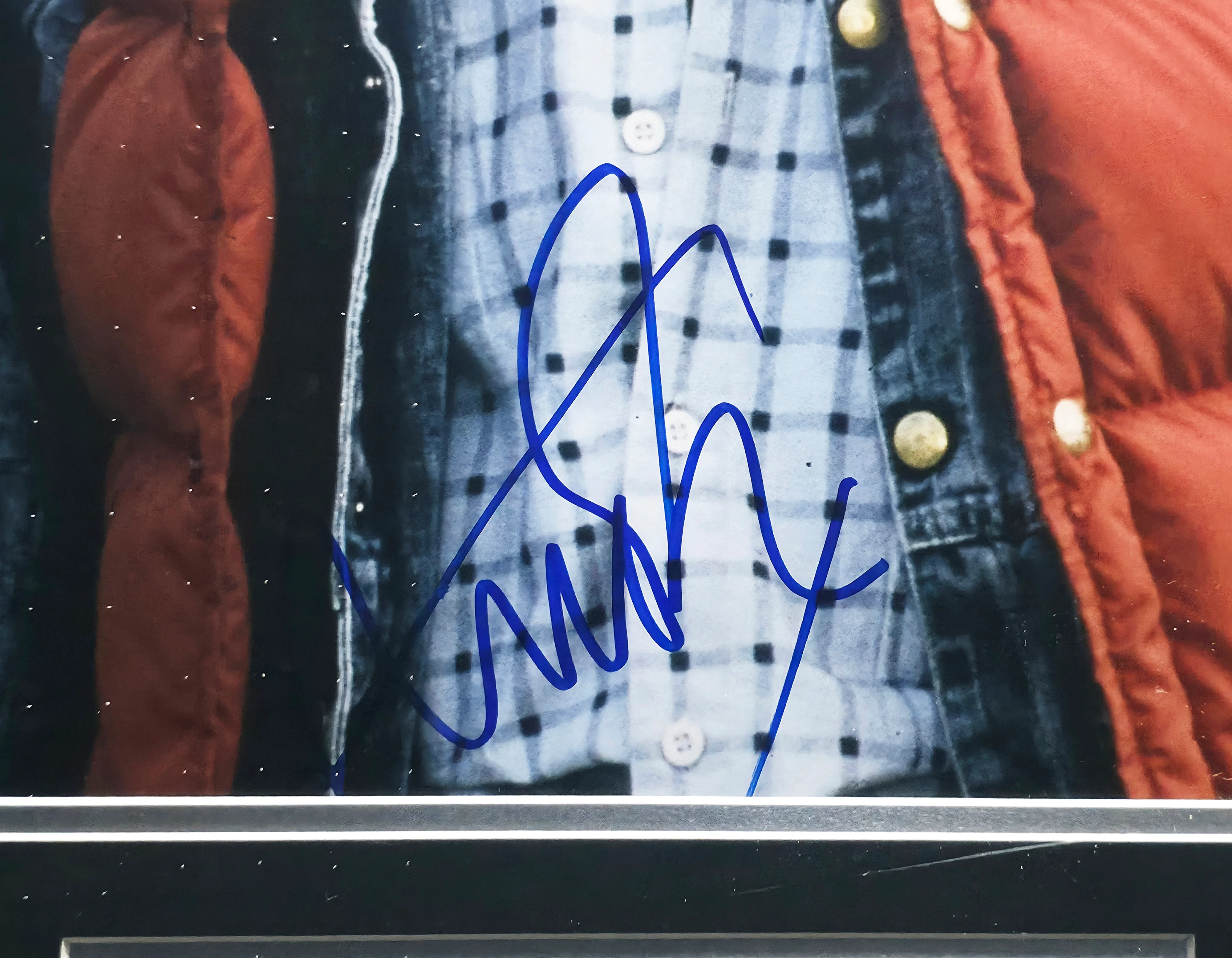 Michael J. Fox Autographed Framed 16x20 Photo Back to the Future (Damaged) Beckett BAS Witness #2W276348 - Image 3
