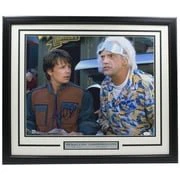 Michael J. Fox Christopher Lloyd Signed Framed 16x20 Future Photo JSA BAS - Image 7