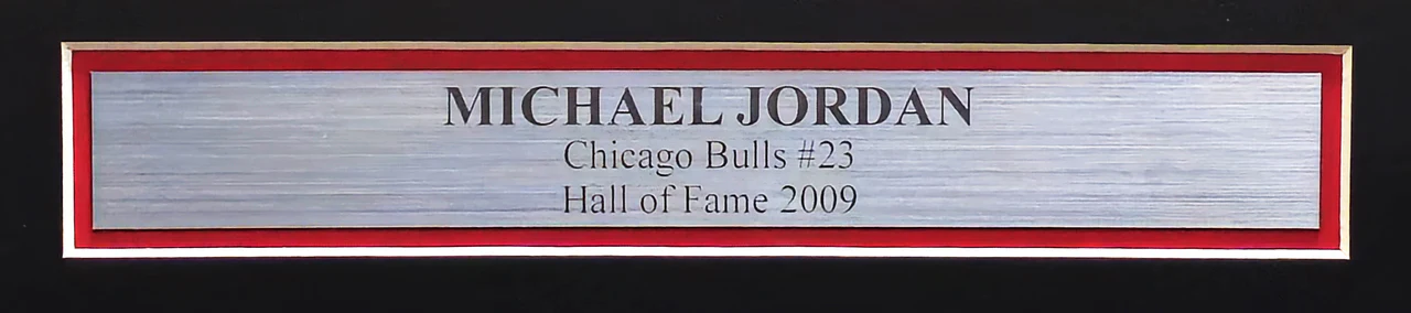 Michael Jordan Autographed Framed White Nike Jersey Chicago Bulls "Best Wishes" JSA #YY39497 - Image 5