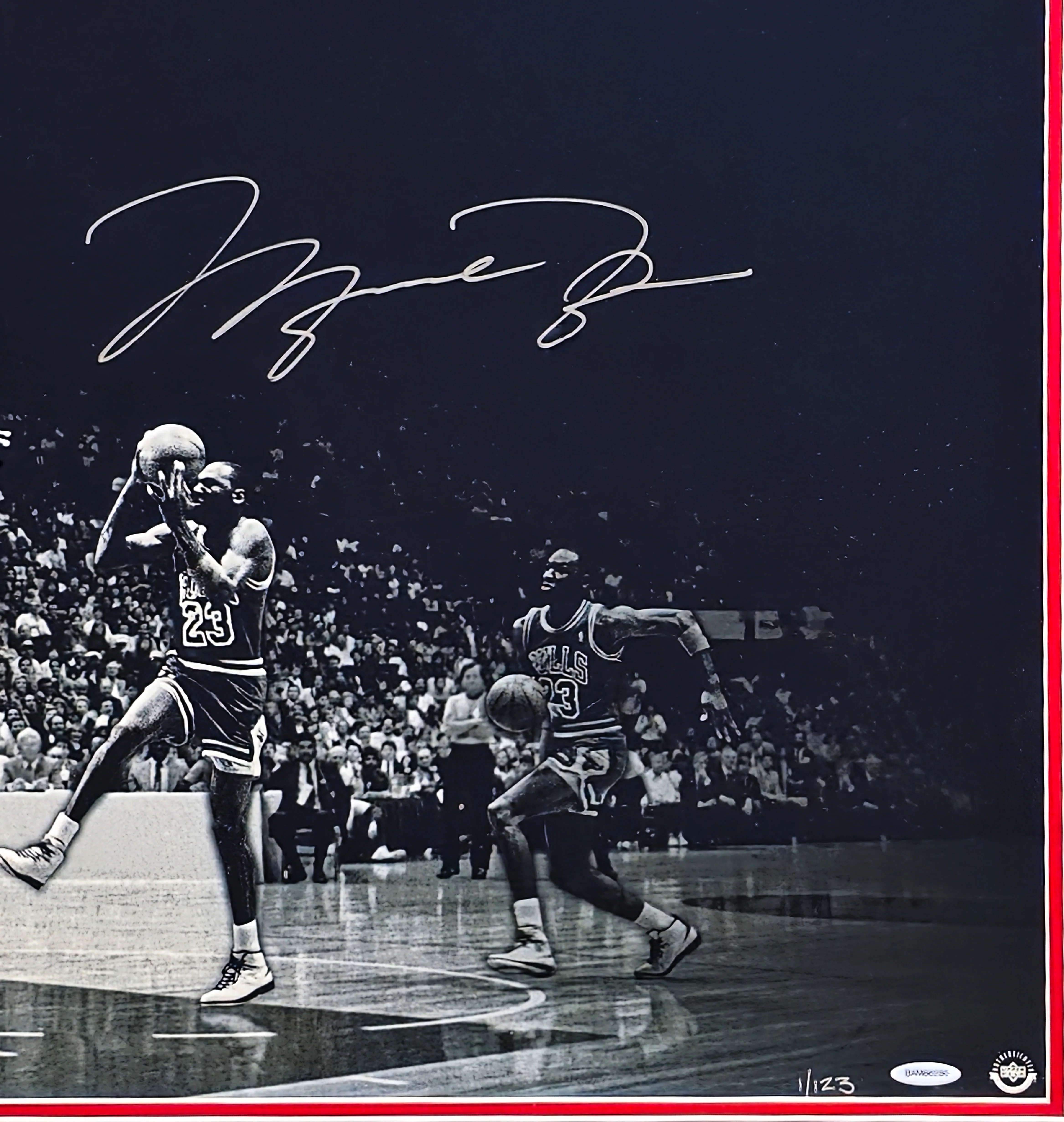 Michael Jordan Autographed Framed 18x36 'We Have Lift Off' Photo Chicago Bulls #1/123 UDA Holo #BAM86280 - Image 3