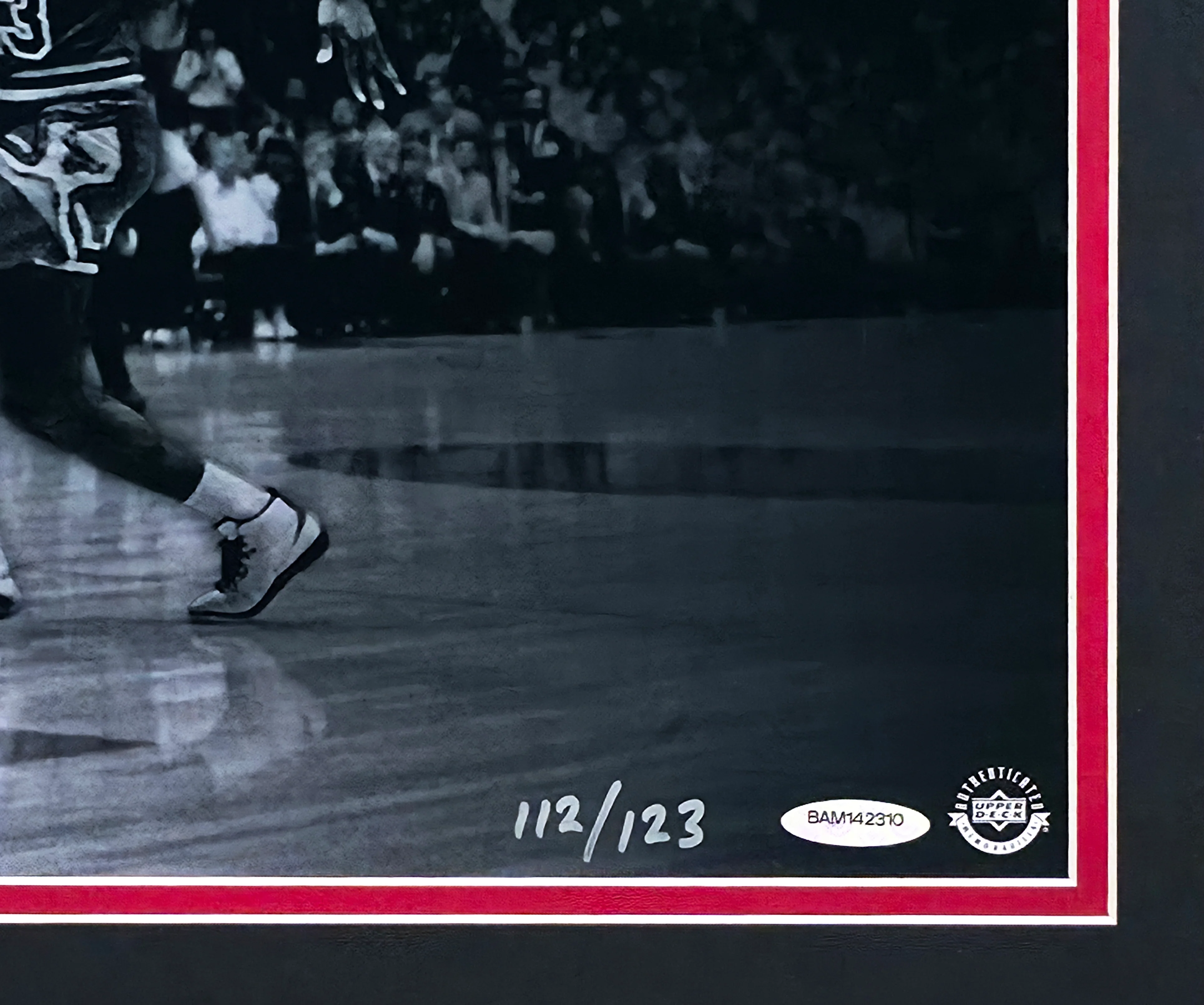 Michael Jordan Autographed Framed 18x36 'We Have Lift Off' Photo Chicago Bulls #112/123 UDA Holo #BAM142310 - Image 5