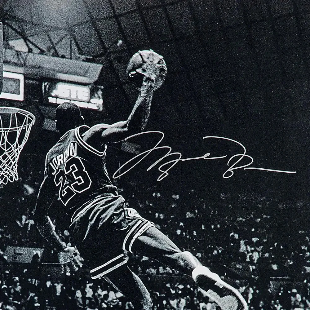 Michael Jordan Autographed 'Frozen in Time' 30x40 Photo Chicago Bulls UDA Holo Stock #261624 - Image 2