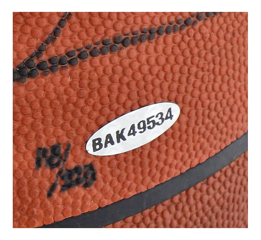 Michael Jordan Bulls Signed NBA Spalding Hall Of Fame Logo Basketball LE/223 UDA - Image 3