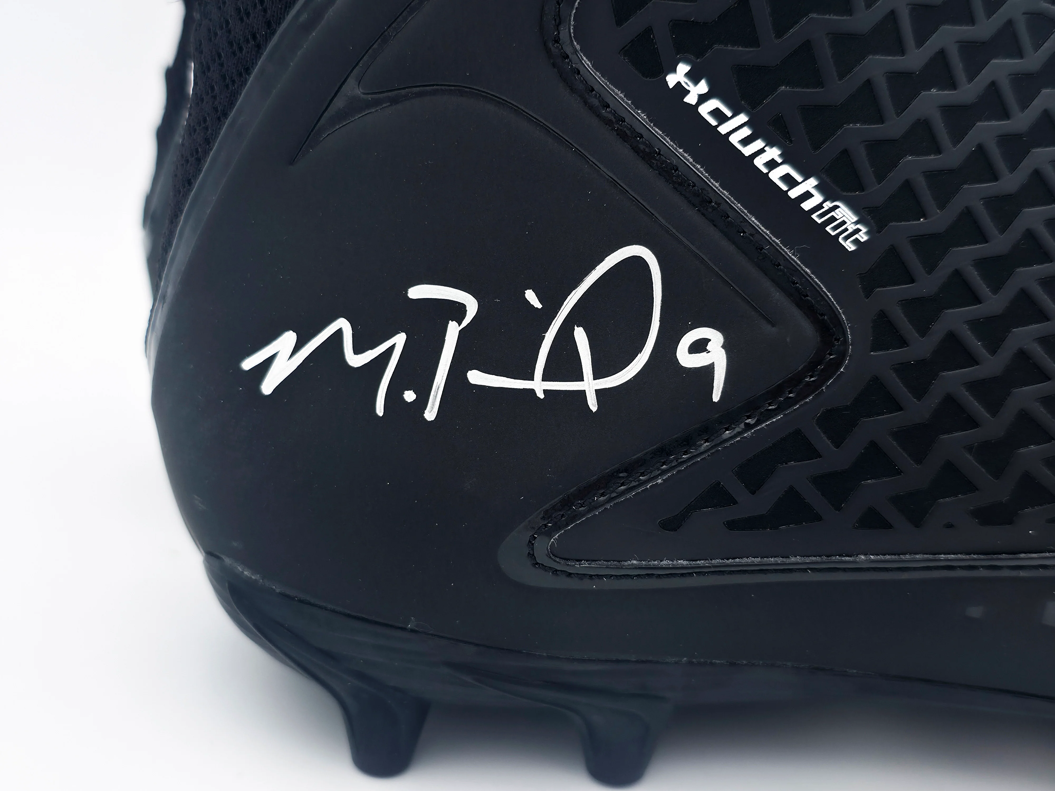 Michael Penix Jr. Autographed Pair of Black Under Armour Team Fierce MC Cleats Atlanta Falcons Size 13.5 Beckett BAS Witness Stock #242580 - Image 2
