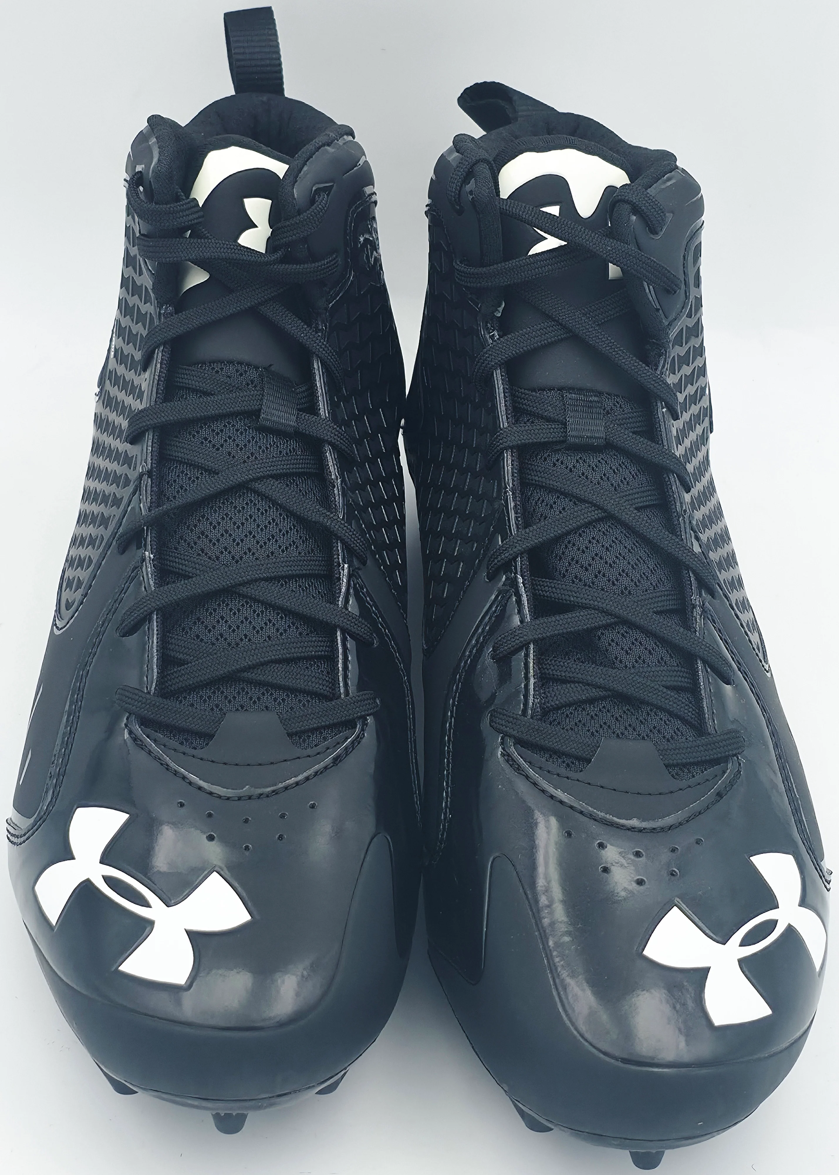 Michael Penix Jr. Autographed Pair of Black Under Armour Team Fierce MC Cleats Atlanta Falcons Size 13.5 Beckett BAS Witness Stock #242580 - Image 4