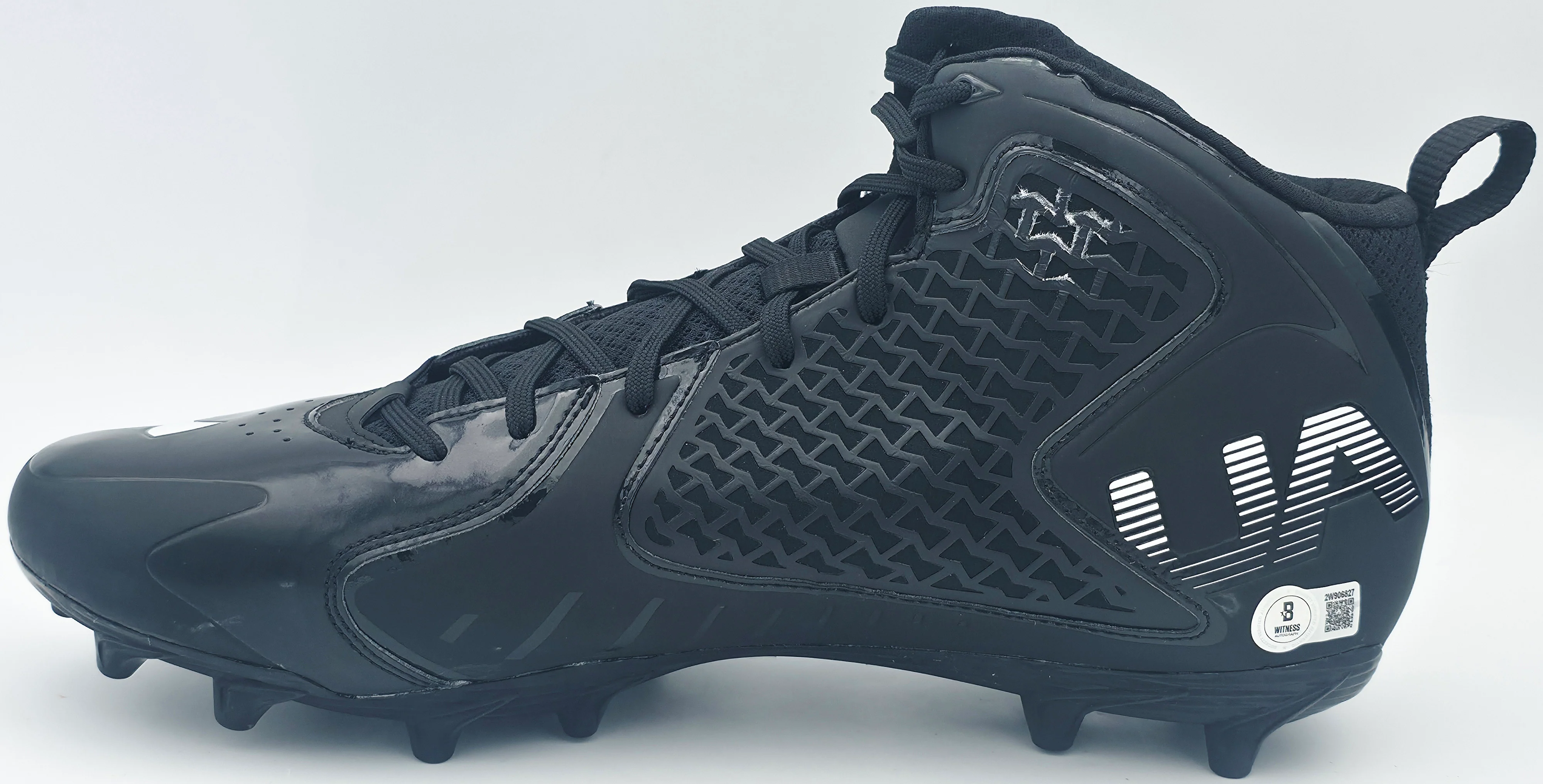 Michael Penix Jr. Autographed Pair of Black Under Armour Team Fierce MC Cleats Atlanta Falcons Size 13.5 Beckett BAS Witness Stock #242580 - Image 5