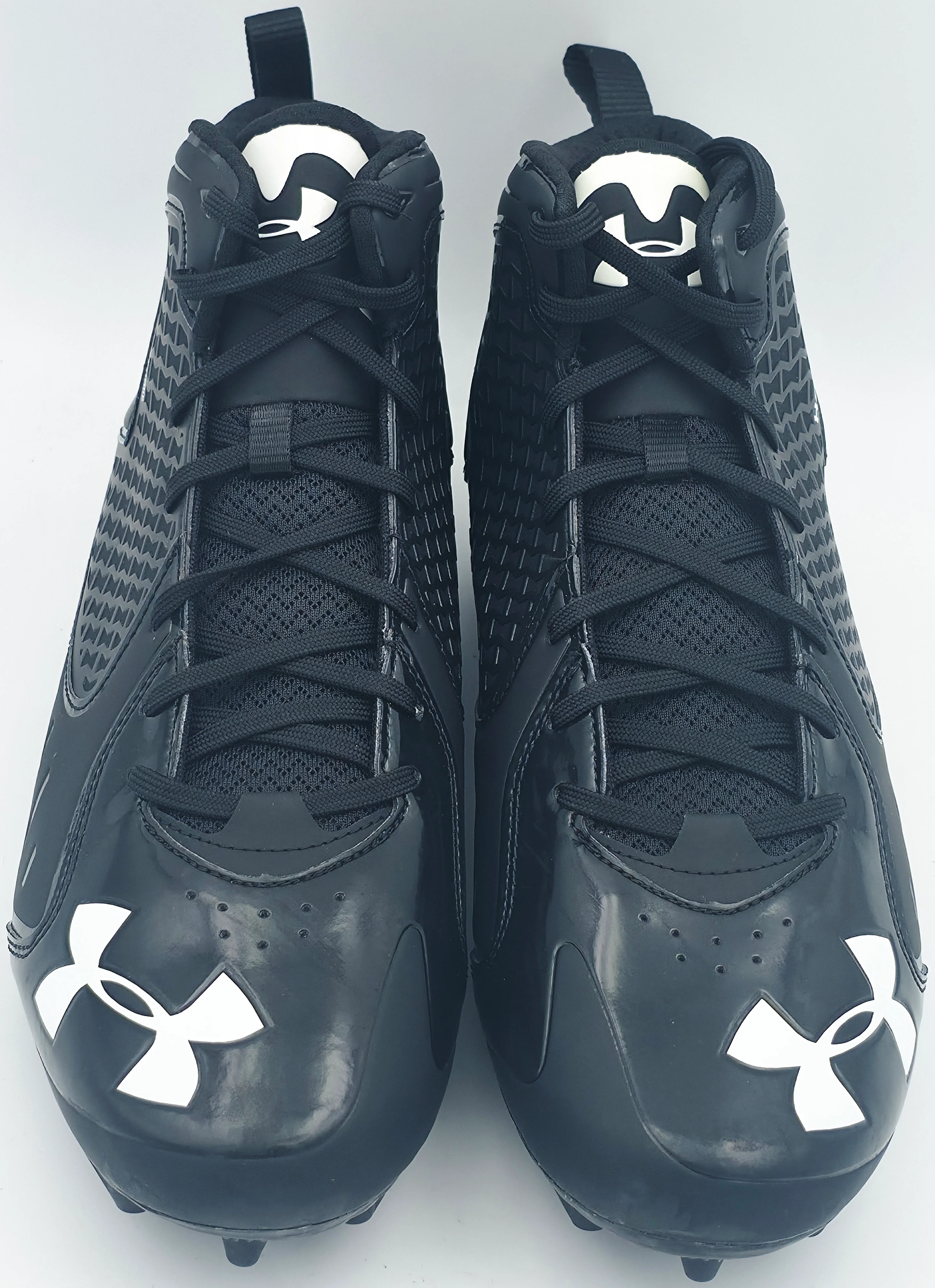 Michael Penix Jr. Autographed Pair of Black Under Armour Team Fierce MC Cleats Atlanta Falcons Size 13 Beckett BAS Witness Stock #242579 - Image 4