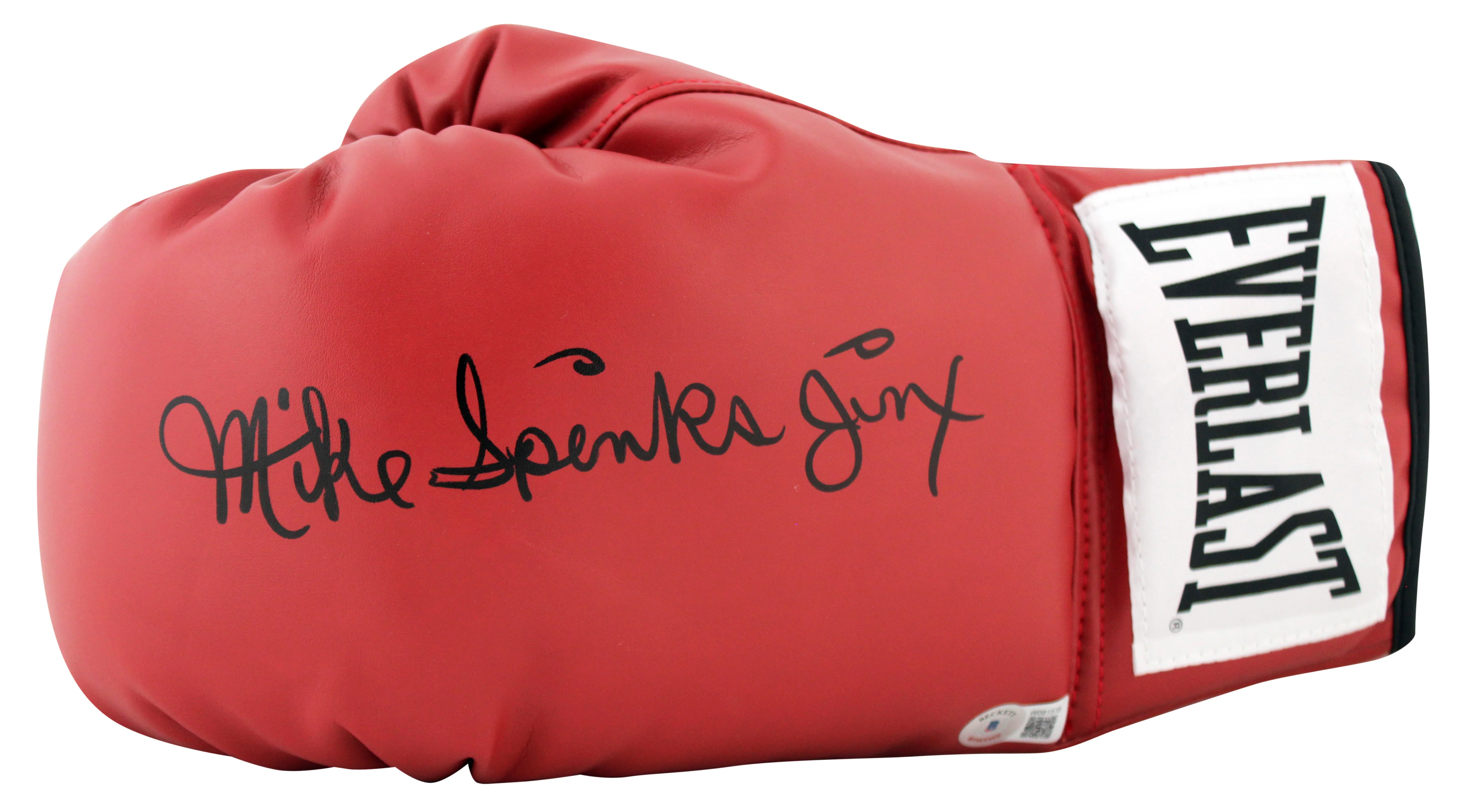 Michael Spinks Authentic Signed Left Hand Red Everlast Glove W/ Case BAS Witness - Image 3