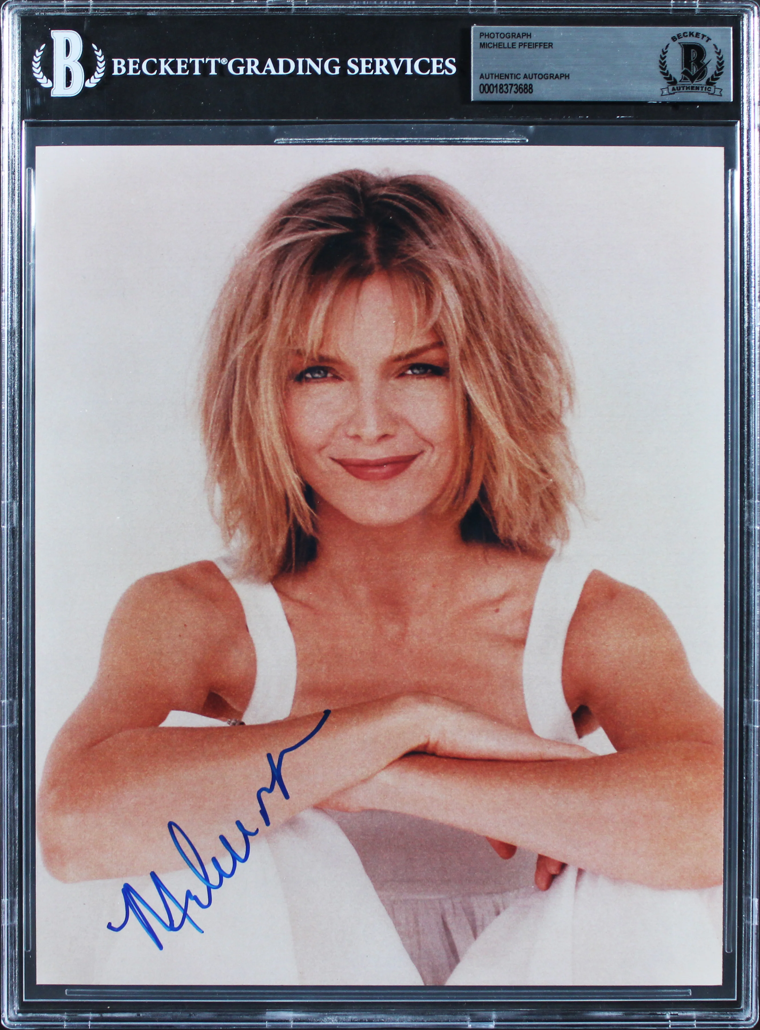 Michelle Pfeiffer Dangerous Minds Authentic Signed 8x10 Photo BAS Slabbed - Image 2