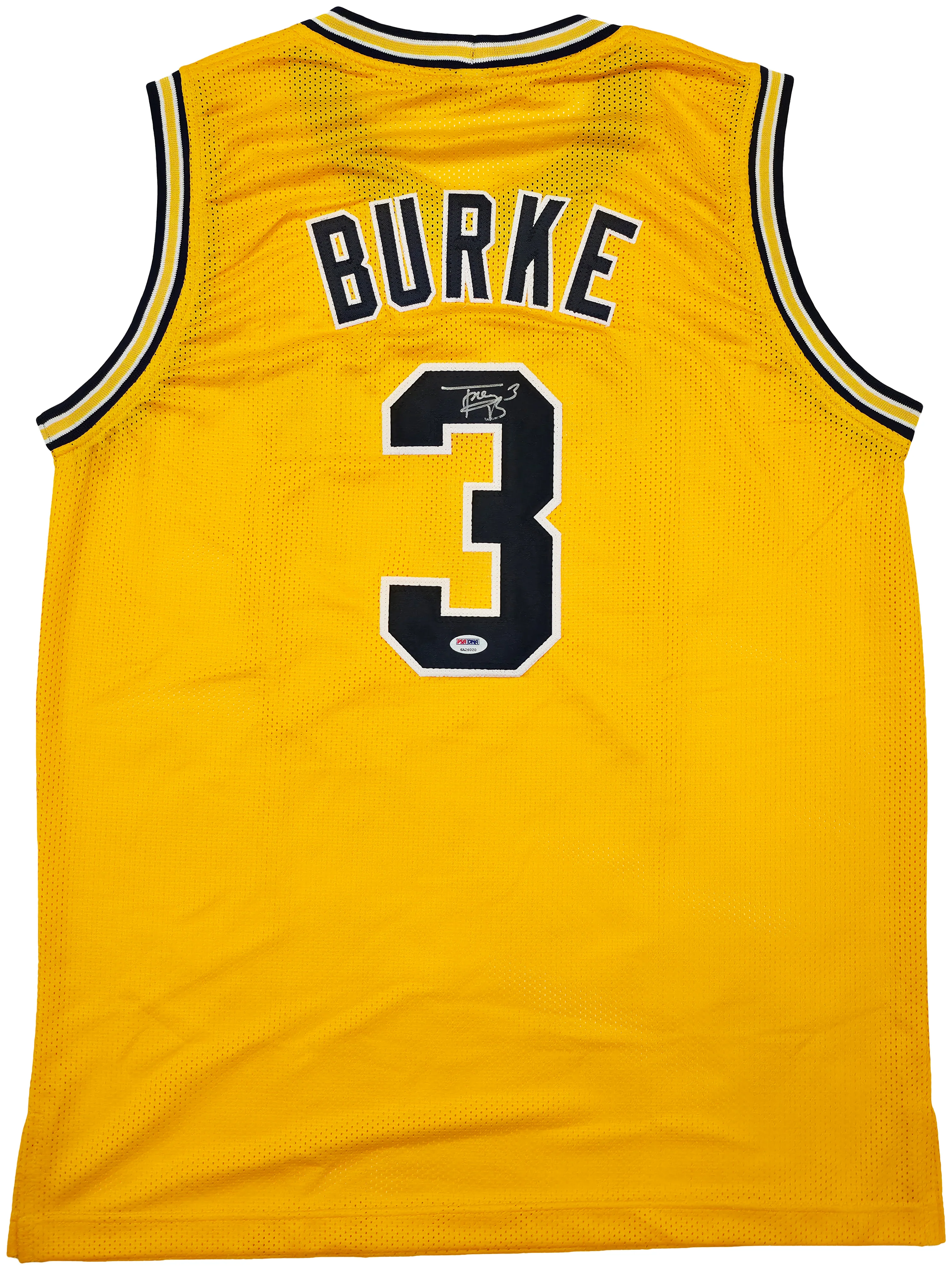 Michigan Wolverines Trey Burke Autographed Yellow Jersey PSA/DNA Stock #261451 - Image 2