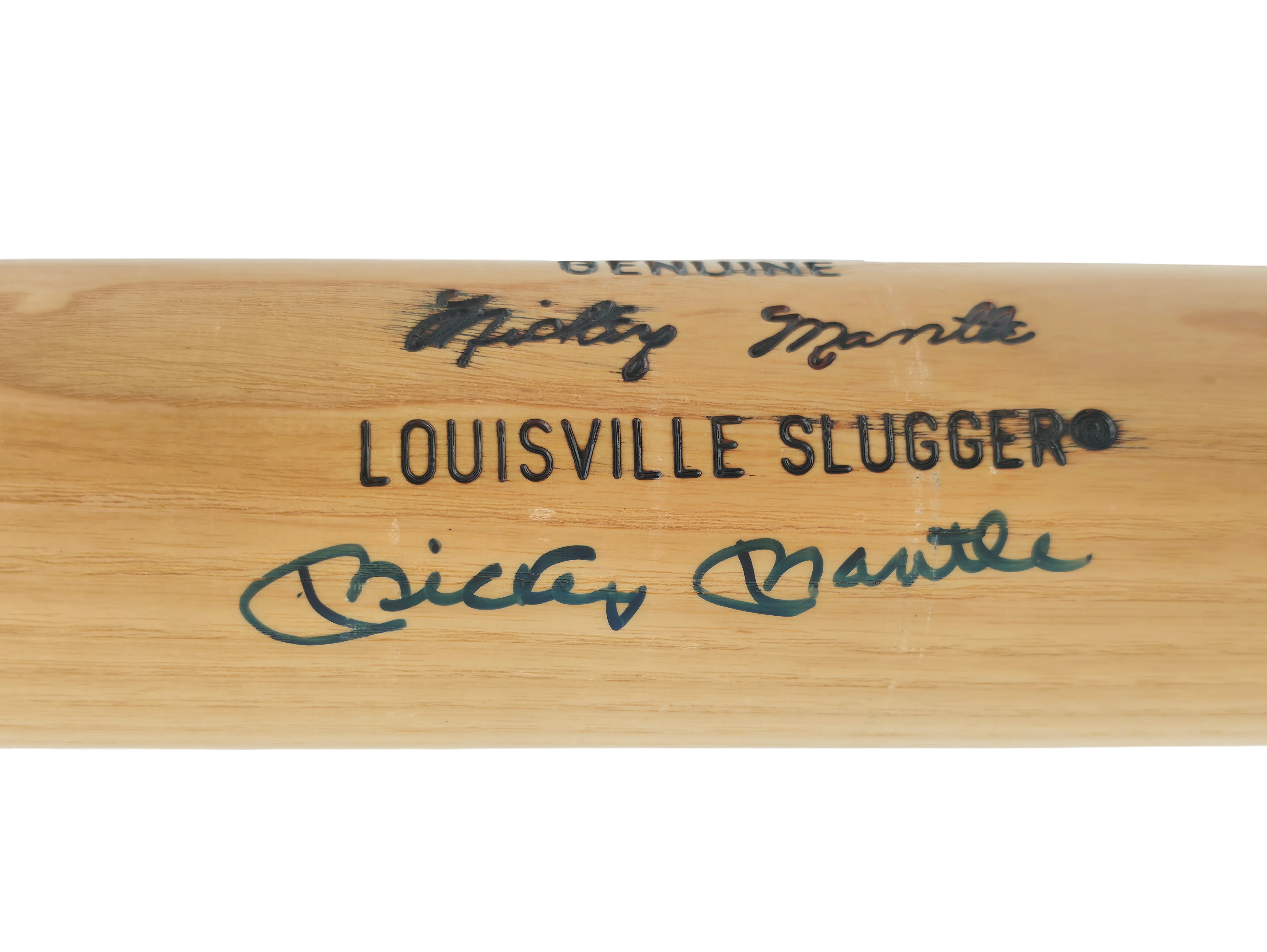 Mickey Mantle Autographed Blonde Louisville Slugger Game Model Baseball Bat New York Yankees JSA #B52057 - Image 2