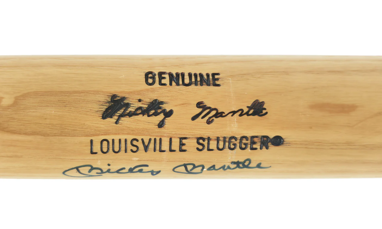 Mickey Mantle Autographed Blonde Louisville Slugger Game Model Baseball Bat New York Yankees JSA #B52057 - Image 3