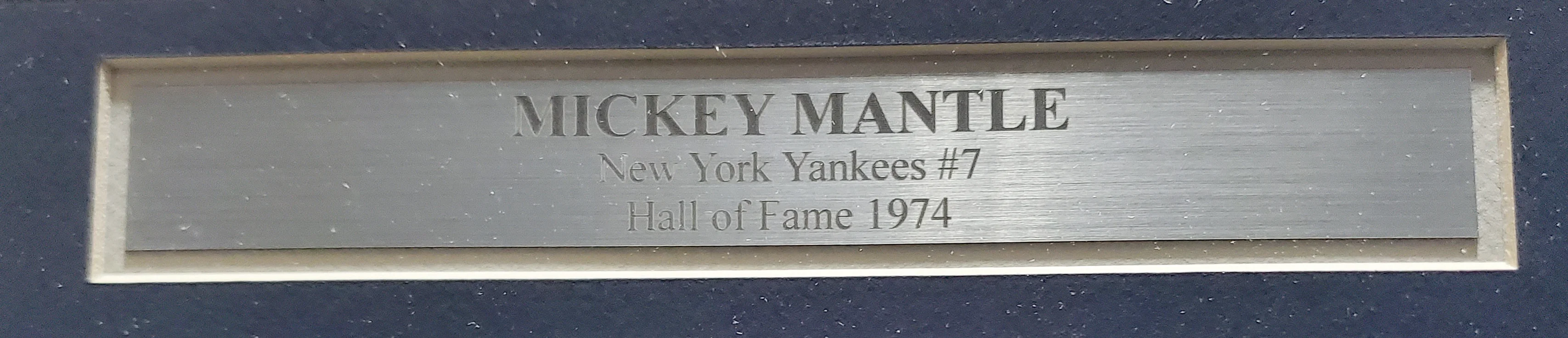 Mickey Mantle Autographed Framed 25x32 Lithograph Photo New York Yankees Artist Proof #23/50 SKU #193714 - Image 4
