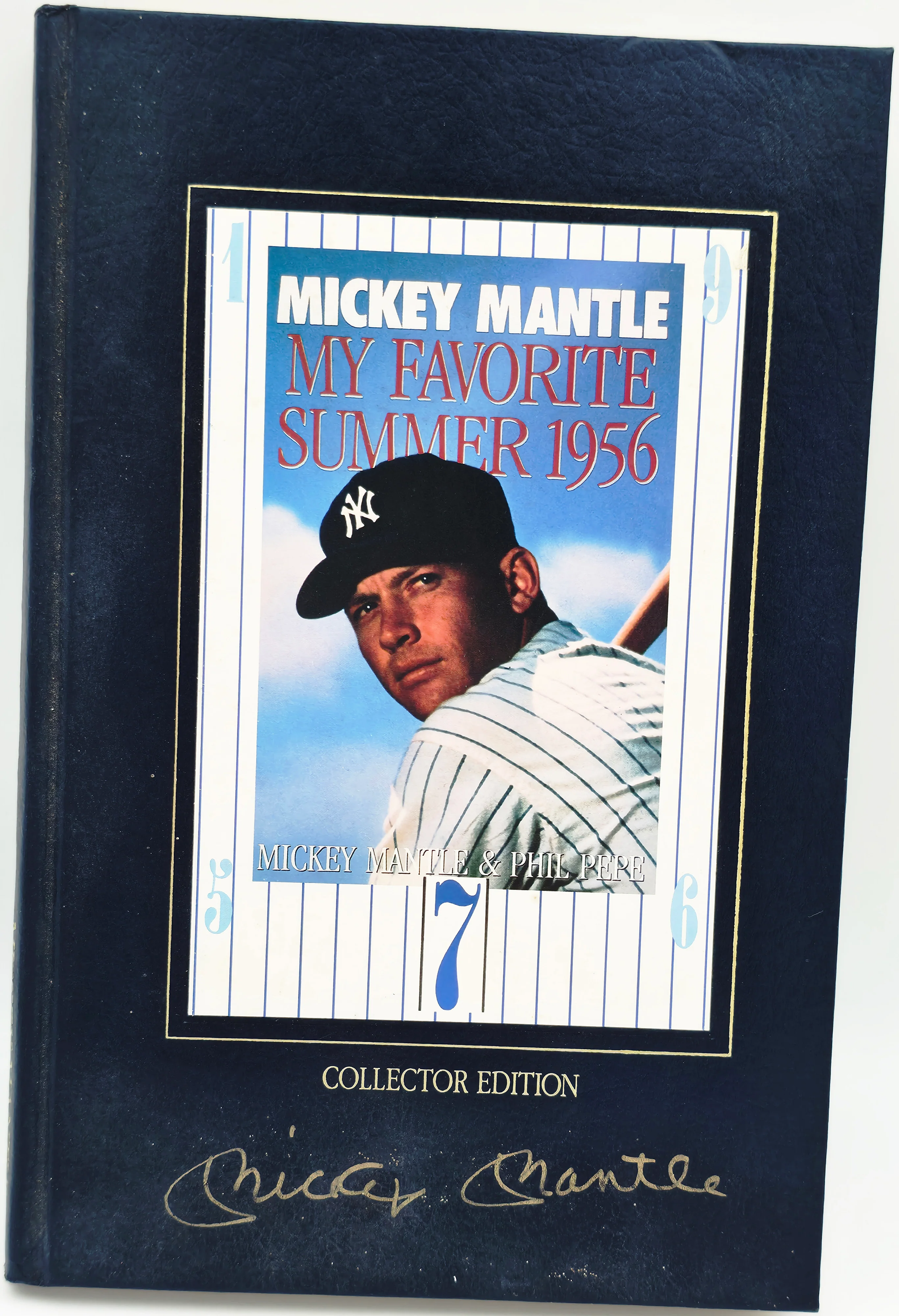 Mickey Mantle Autographed My Favorite Summer 1956 Book New York Yankees (Smudged) Beckett BAS #AE85522 - Image 2