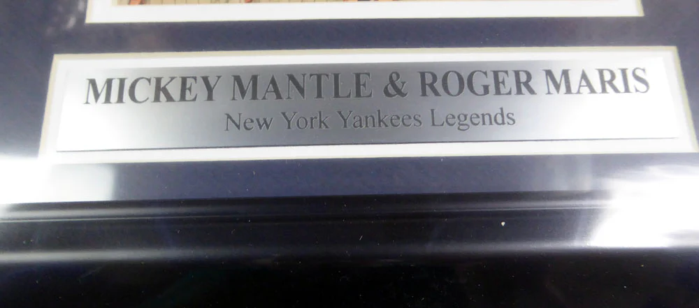 Mickey Mantle & Roger Maris Autographed Framed 7x10 Magazine Page Photo New York Yankees Beckett BAS #A74177 - Image 4