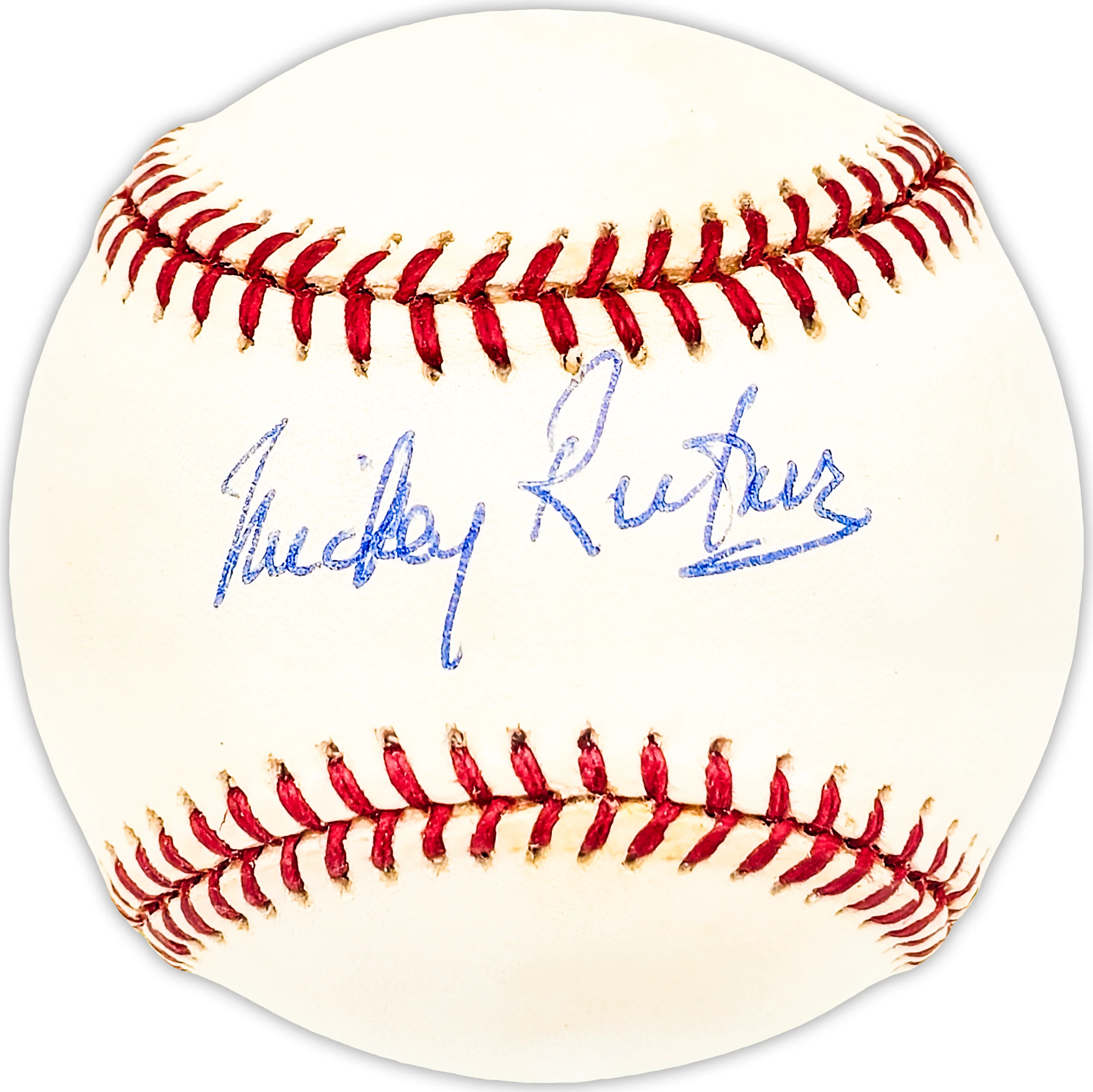 Mickey Rutner Autographed Official AL Baseball Philadelphia A's Beckett BAS QR #BM25309