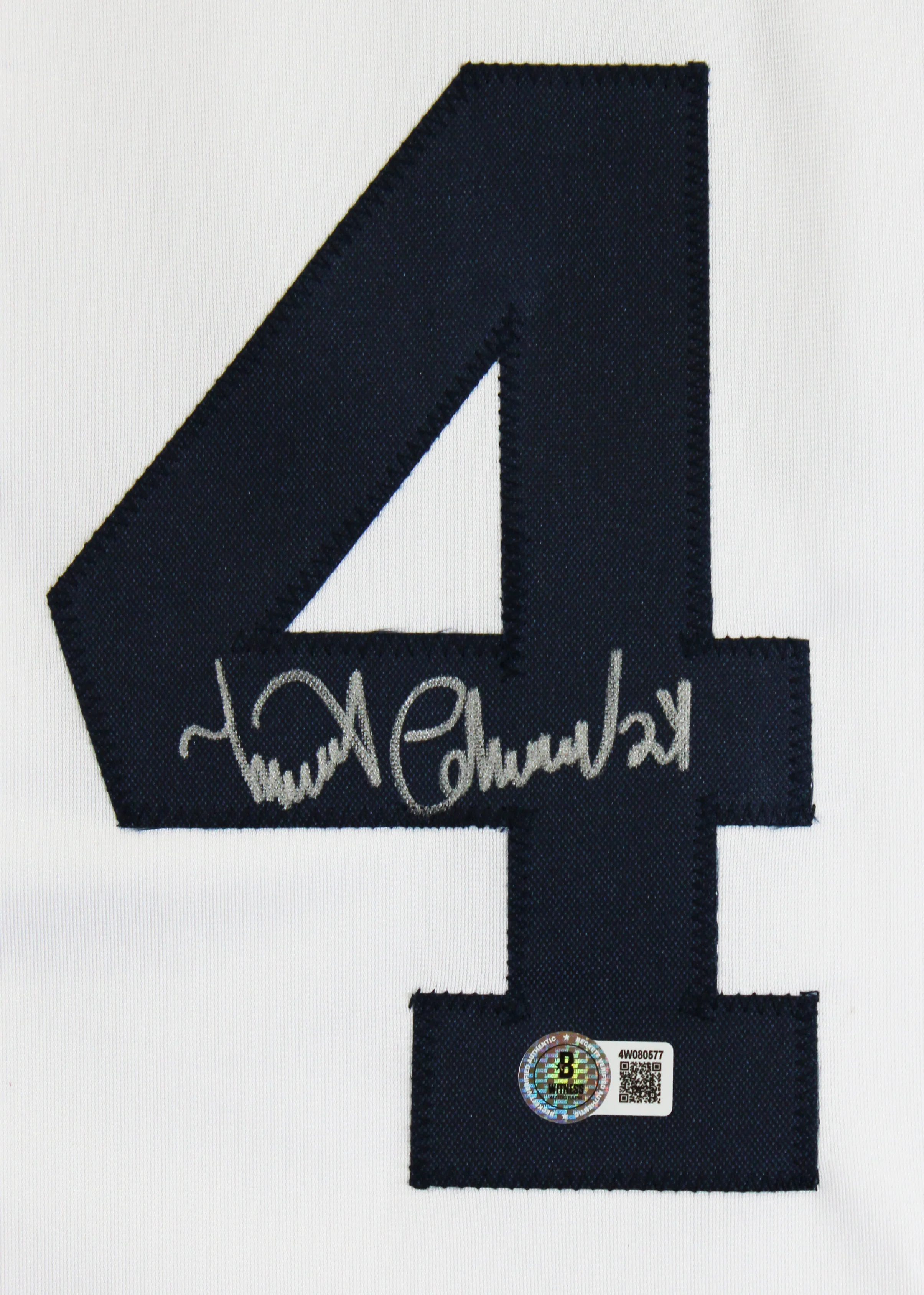 Miguel Cabrera Authentic Signed White Pro Style Jersey Autographed BAS Witnessed - Image 3