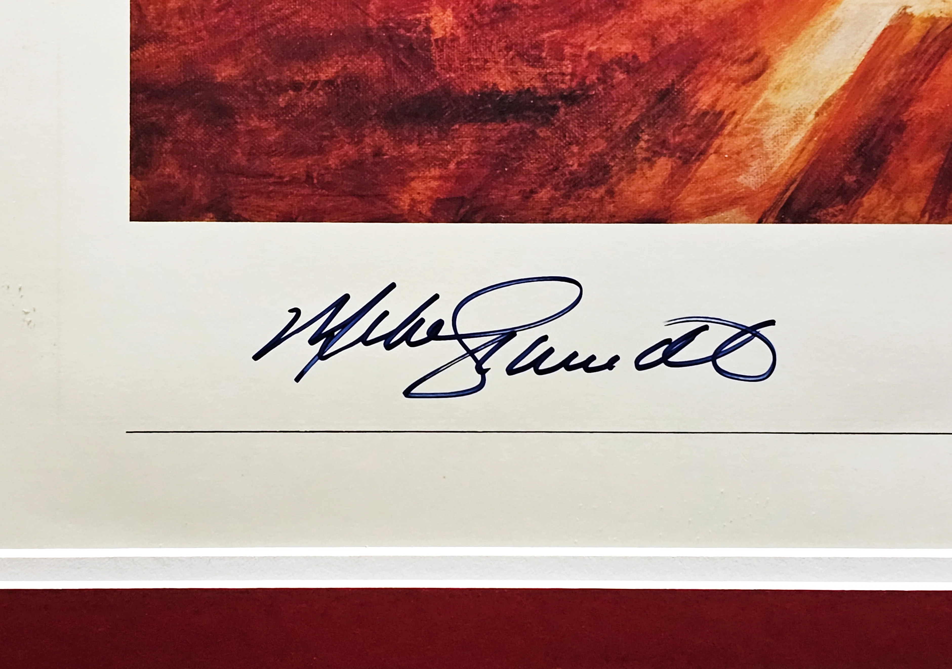 Mike Schmidt Autographed Framed 18x24 Lithograph Photo Philadelphia Phillies With Artist Proof #1284/1500 Beckett BAS #AC41242 - Image 3