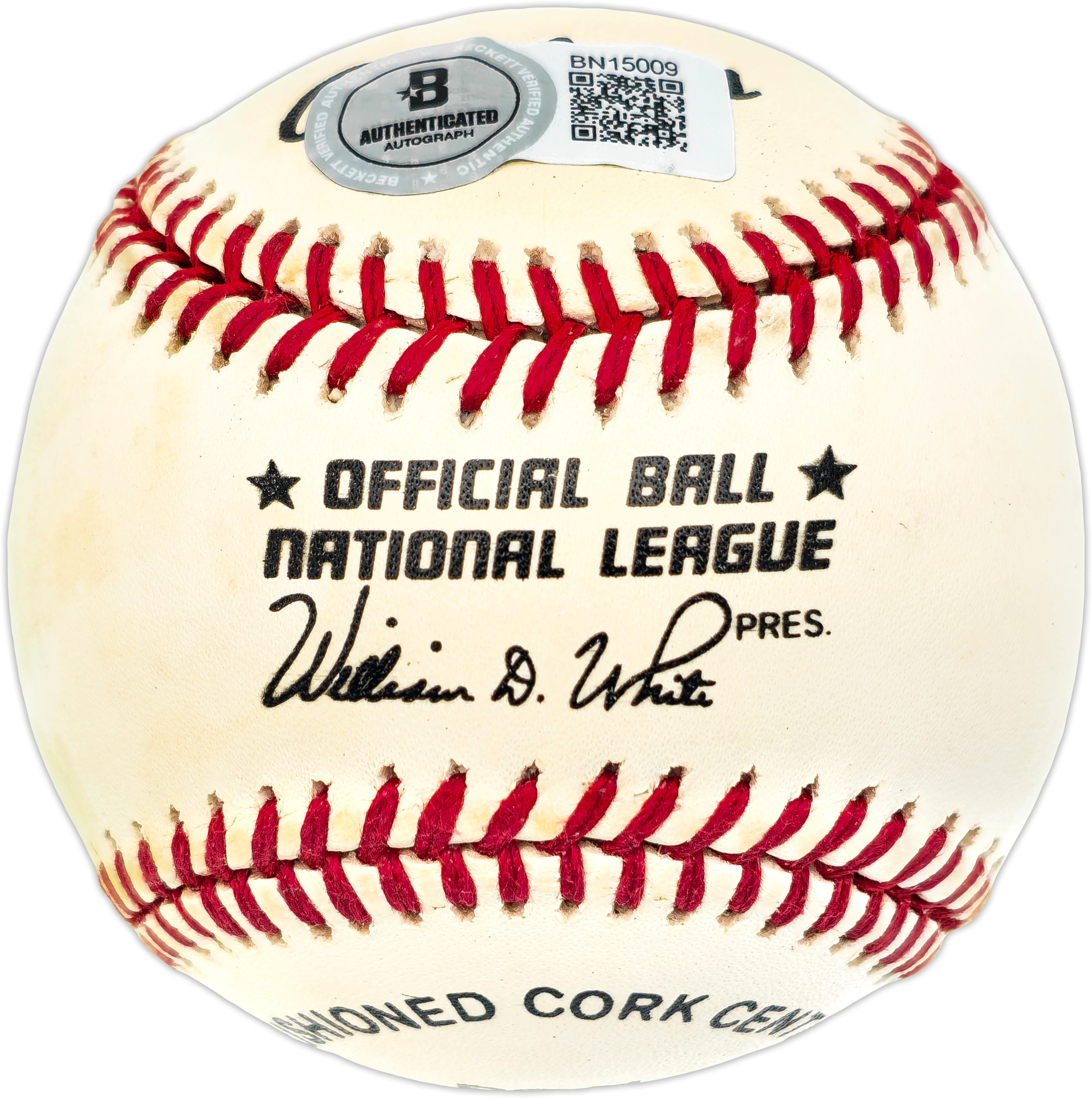 Mike Schmidt Autographed Official NL Baseball Philadelphia Phillies Beckett BAS QR #BN15009 - Image 2