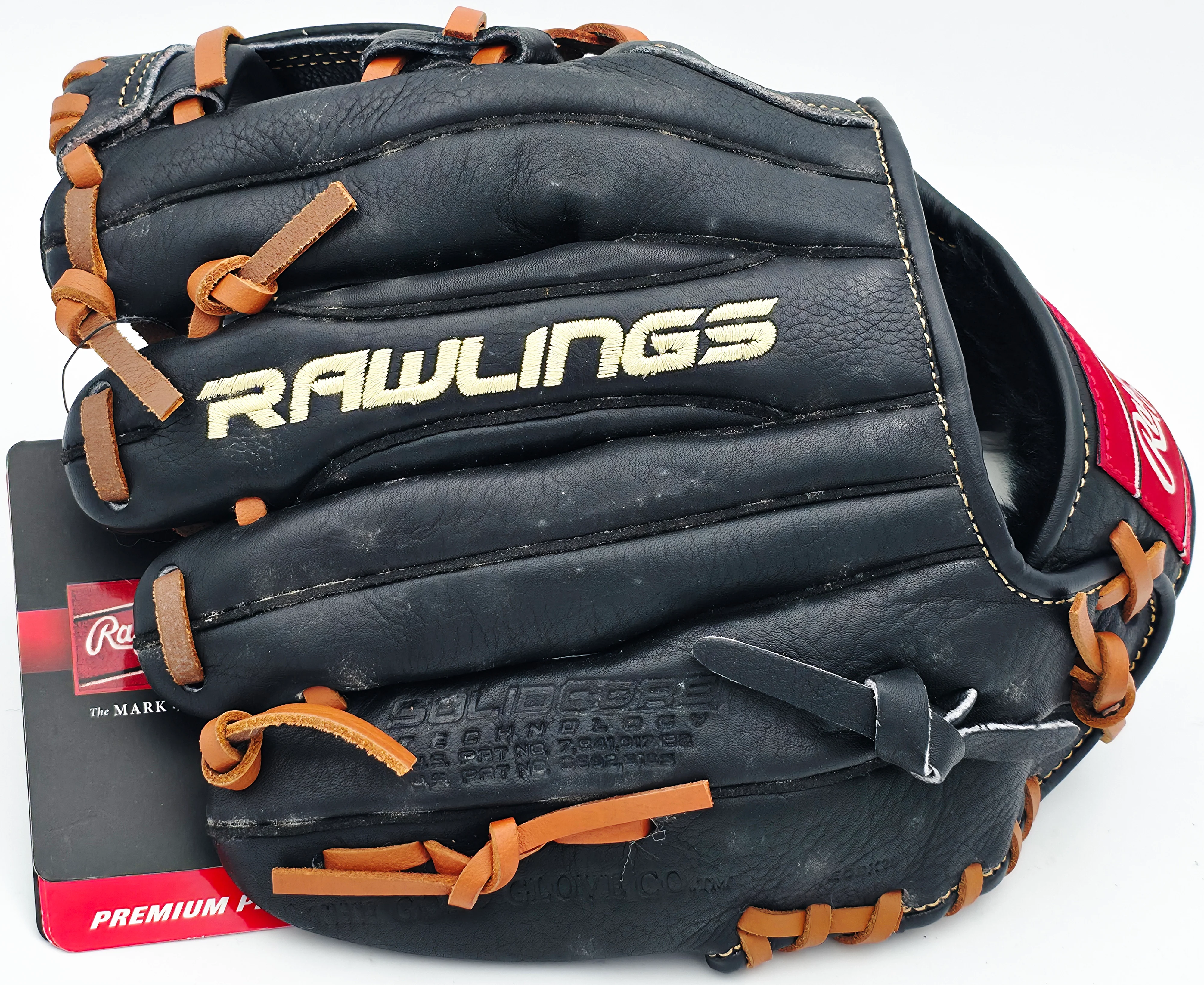 Mike Schmidt Autographed Rawlings Pro Series Black Leather Fielding Glove Philadelphia Phillies With 5 Stats #1/20 MLB Holo #HZ670936 - Image 4