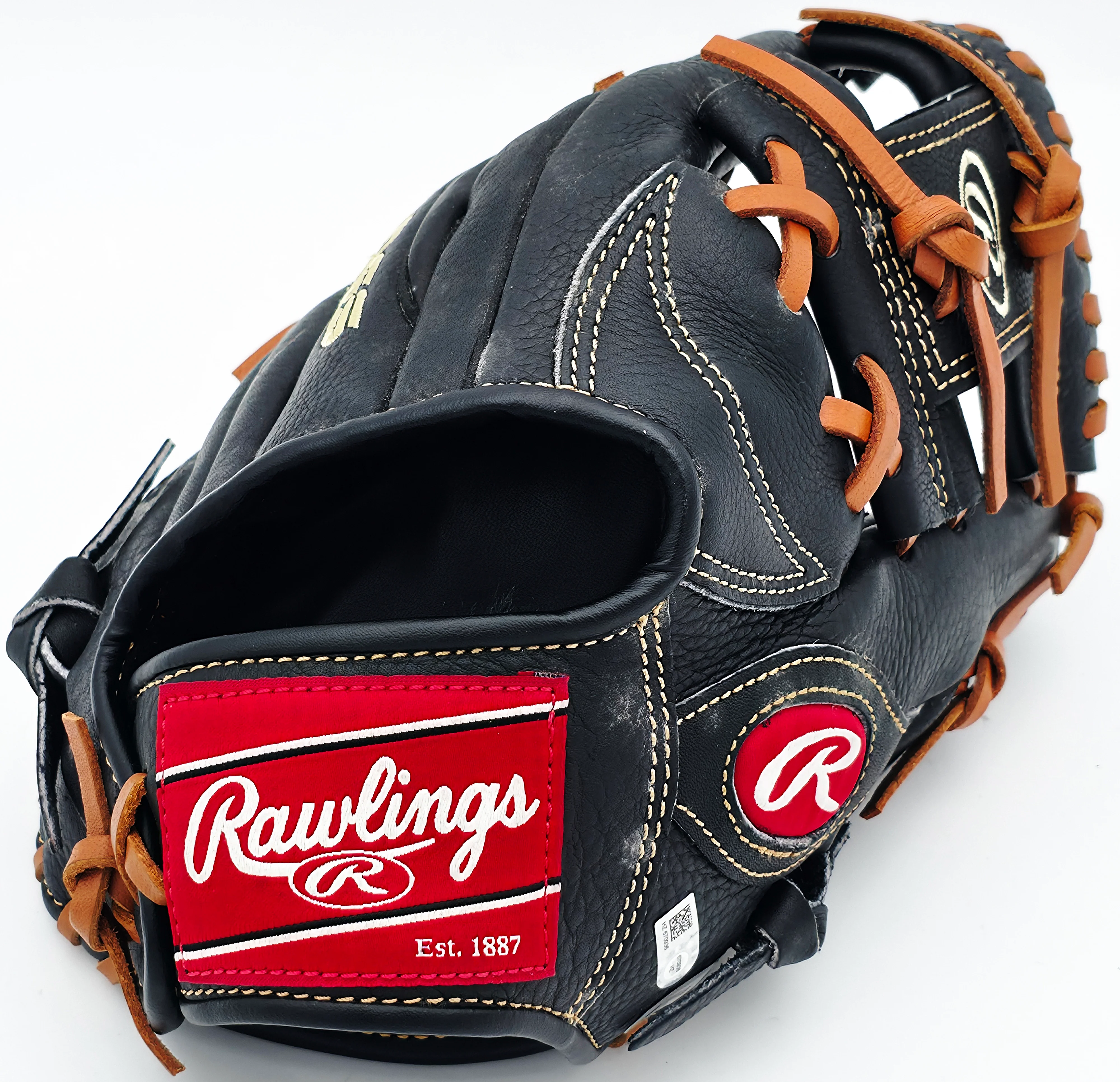 Mike Schmidt Autographed Rawlings Pro Series Black Leather Fielding Glove Philadelphia Phillies With 5 Stats #1/20 MLB Holo #HZ670936 - Image 5