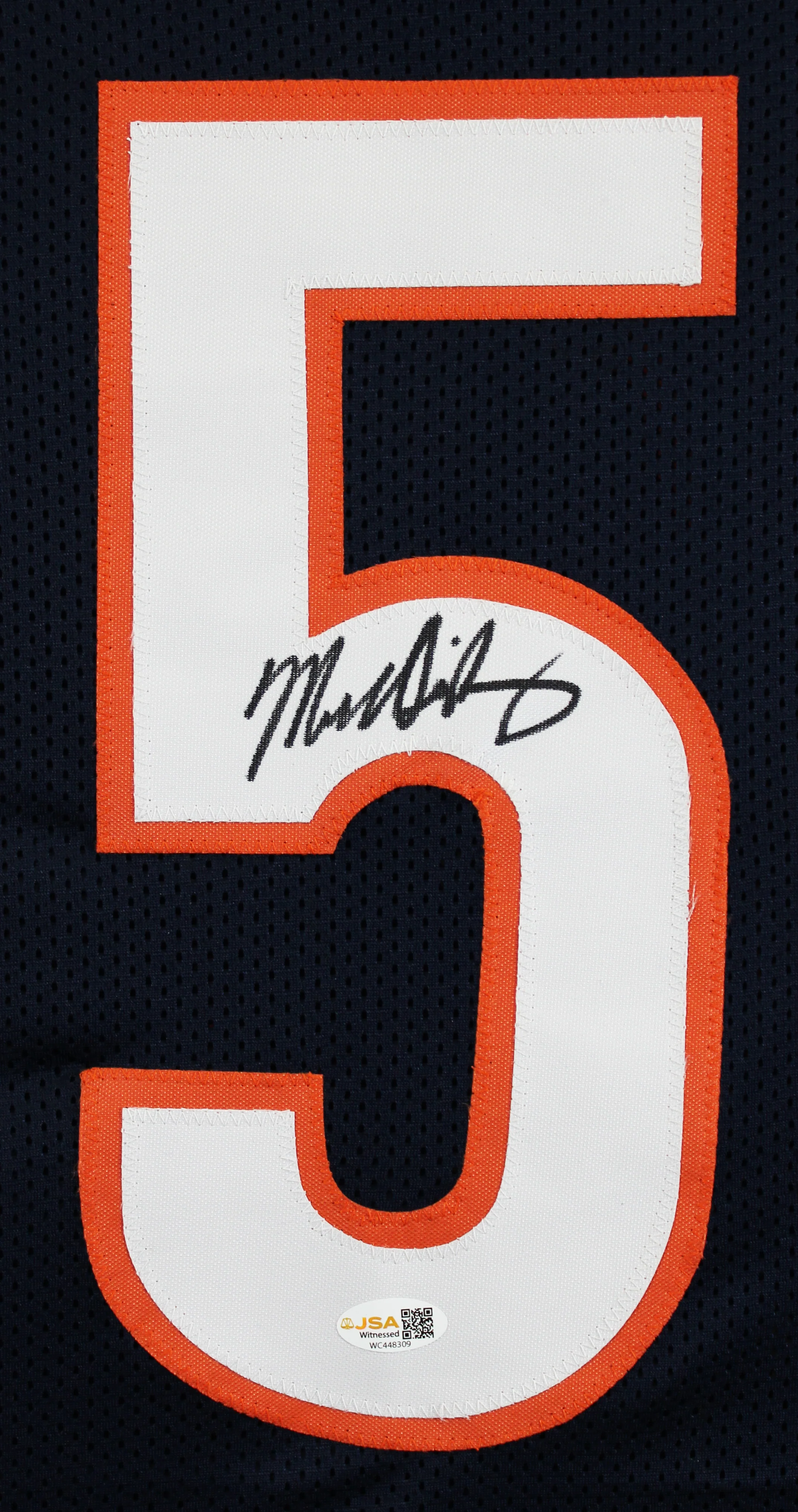 Mike Singletary Authentic Signed Navy Pro Style Jersey Autographed JSA Witness - Image 3