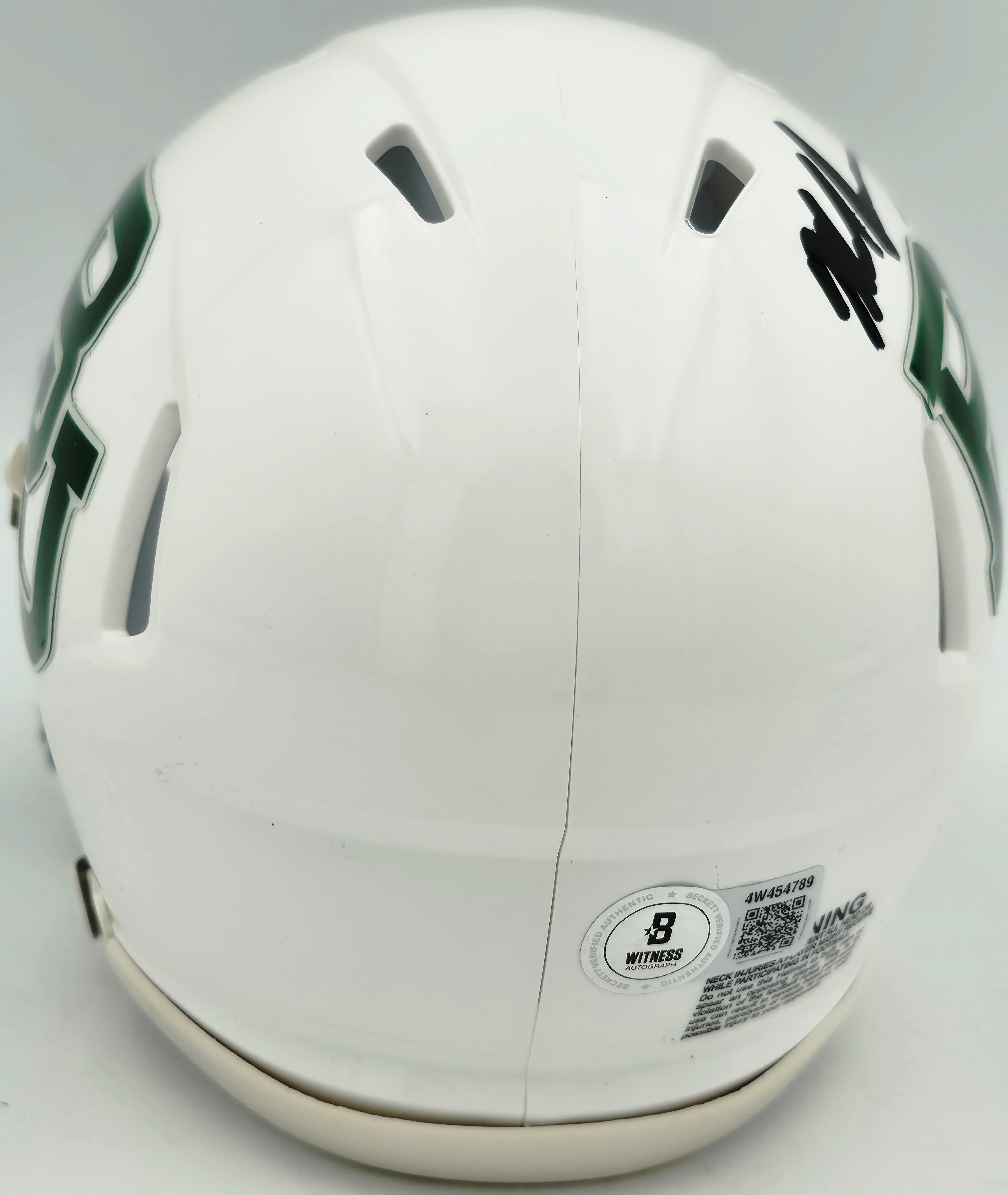 Mike Singletary Autographed Baylor Bears White Speed Mini Helmet Beckett BAS Witness Stock #261922 - Image 4