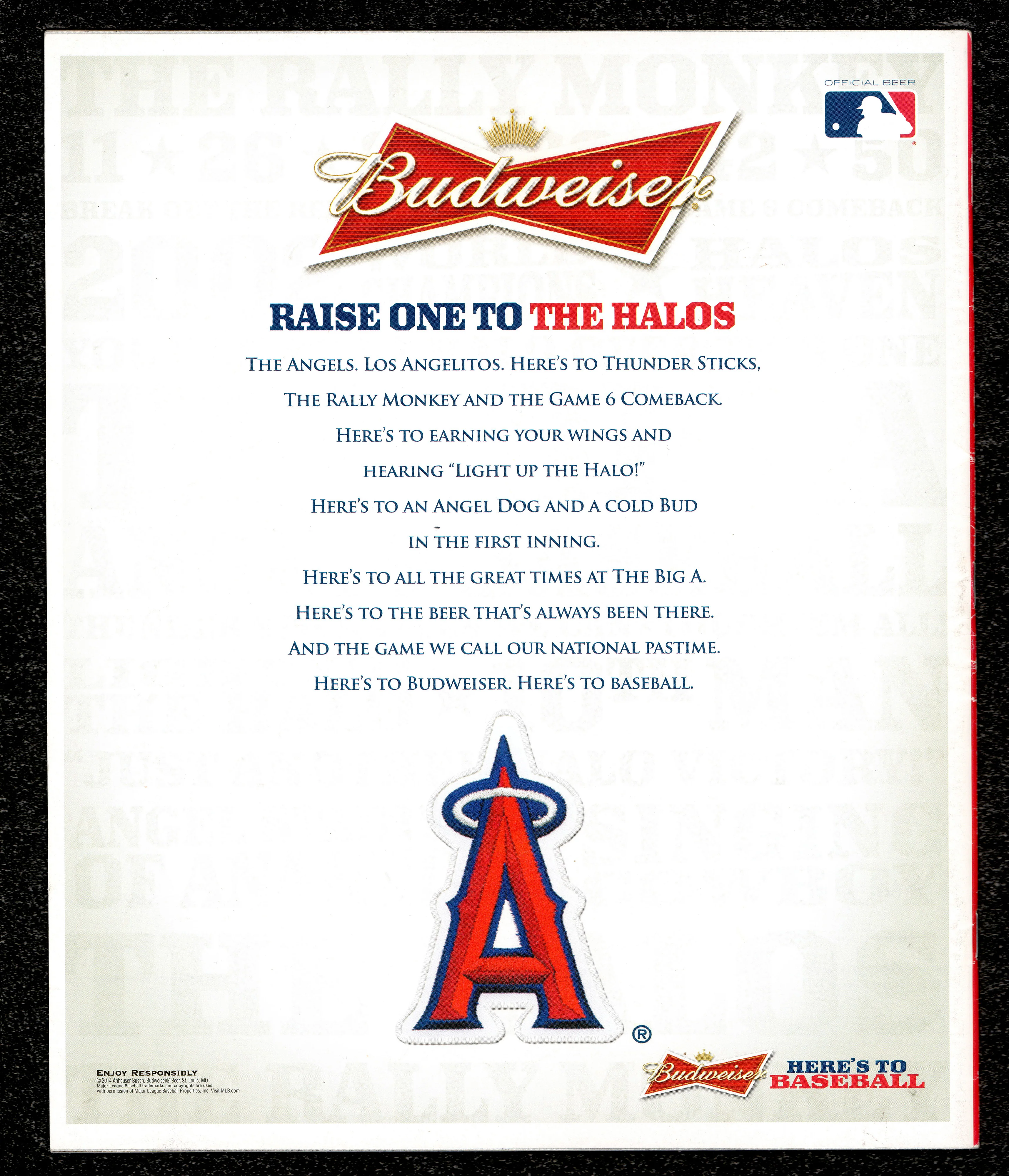 Mike Trout & C.J. Wilson Autographed Gameday Program California Angels Beckett BAS #AE16572 - Image 2