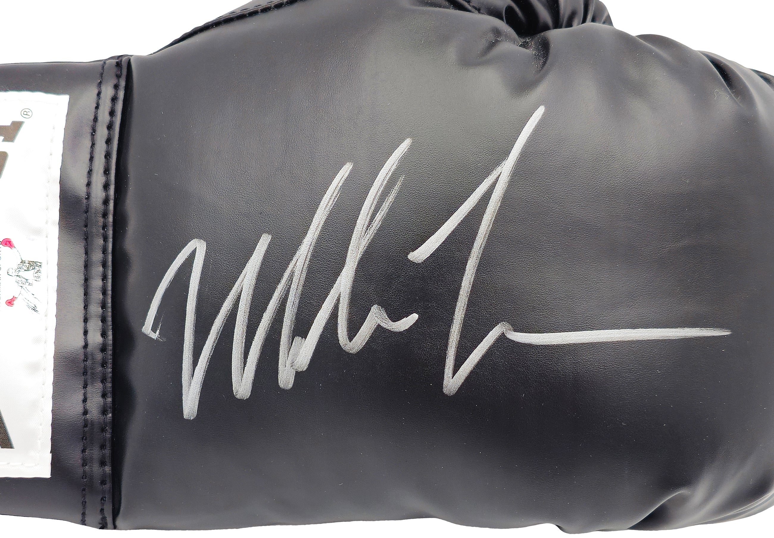 Mike Tyson Autographed Black Everlast Boxing Glove (Right Handed RH, Silver) JSA Stock #228079 - Image 2