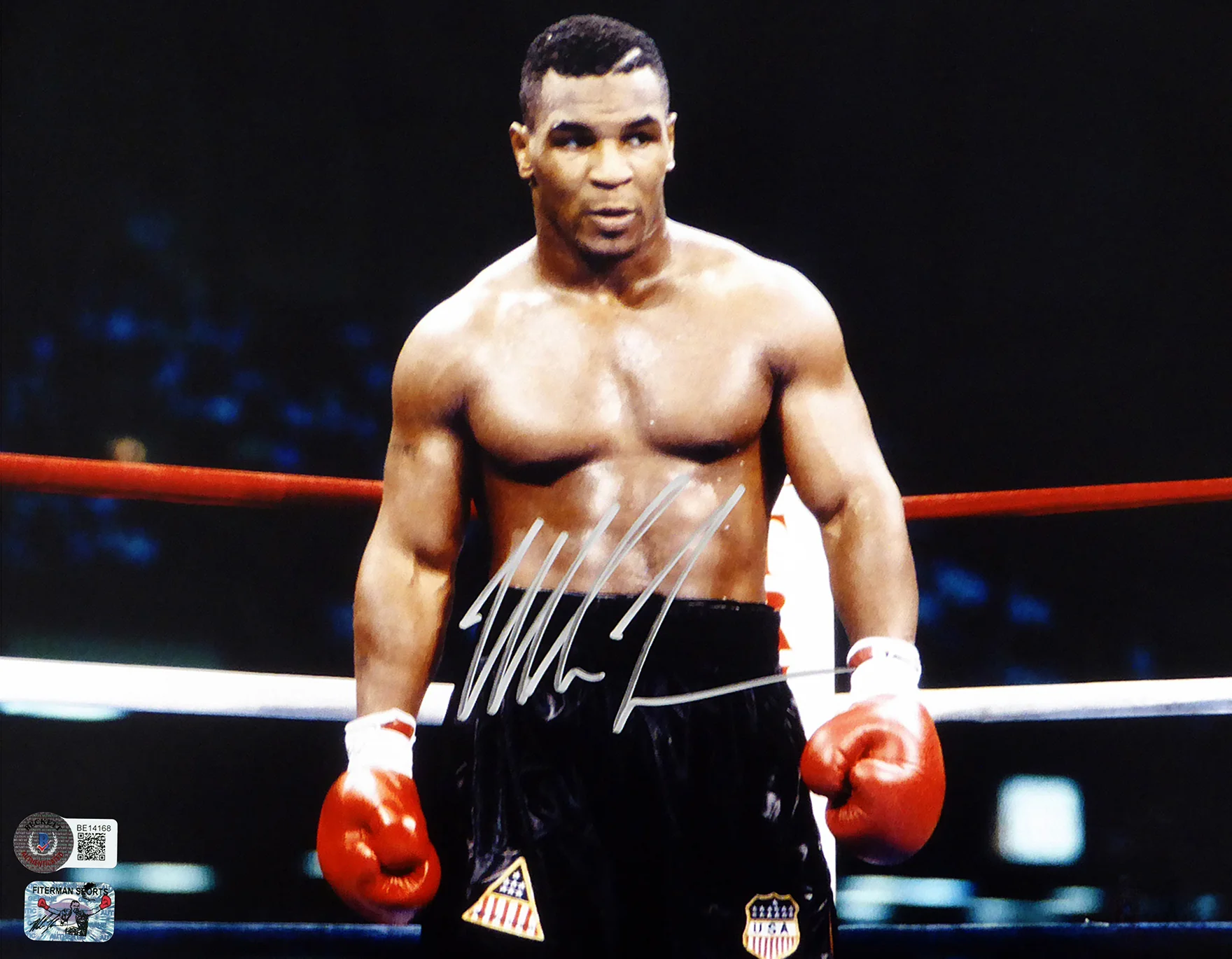 Mike Tyson Autographed Framed 11x14 Photo Beckett BAS QR Stock #233864 - Image 2
