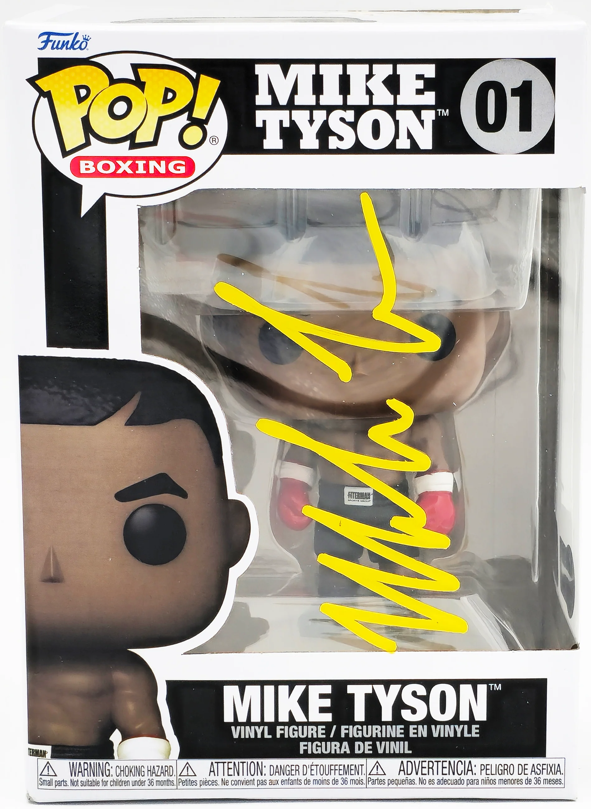 Mike Tyson Autographed Funko Pop Vinyl Figurine #01 Beckett BAS QR Stock #237080 - Image 2