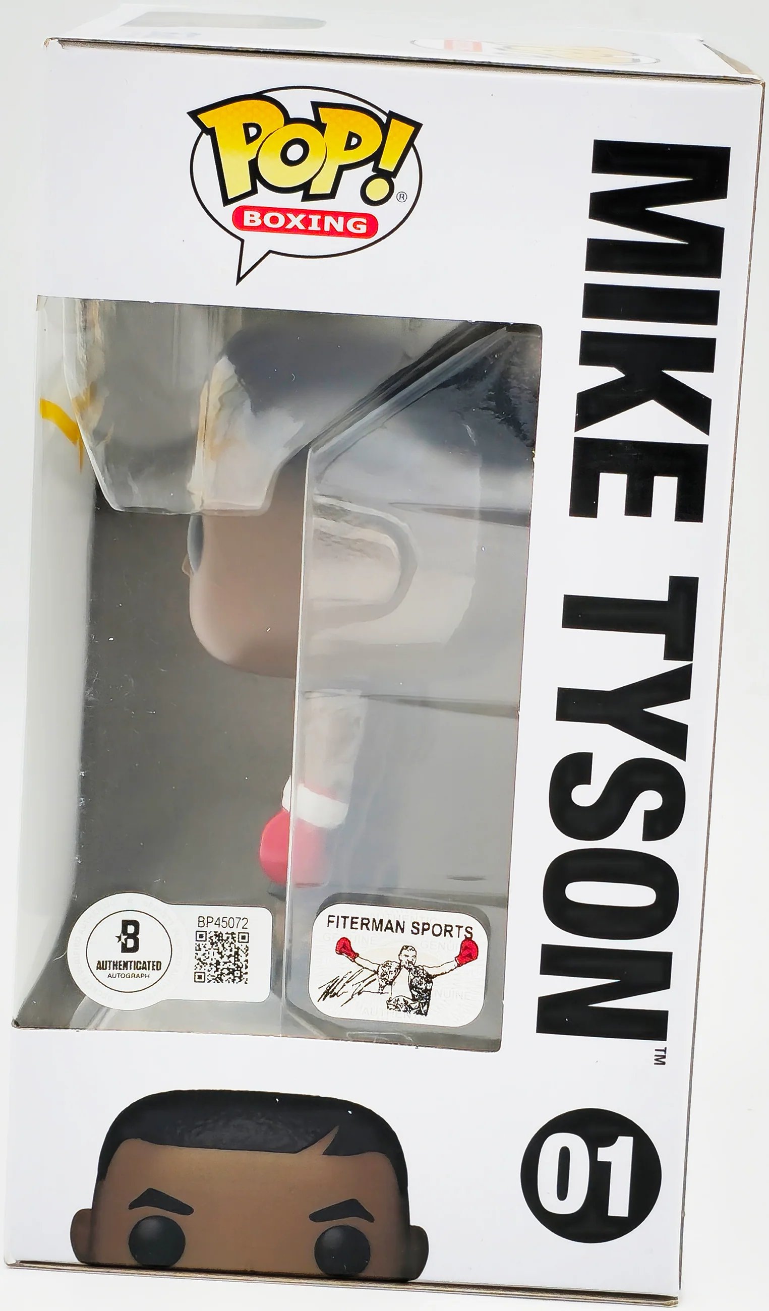 Mike Tyson Autographed Funko Pop Vinyl Figurine #01 Beckett BAS QR Stock #237081 - Image 3
