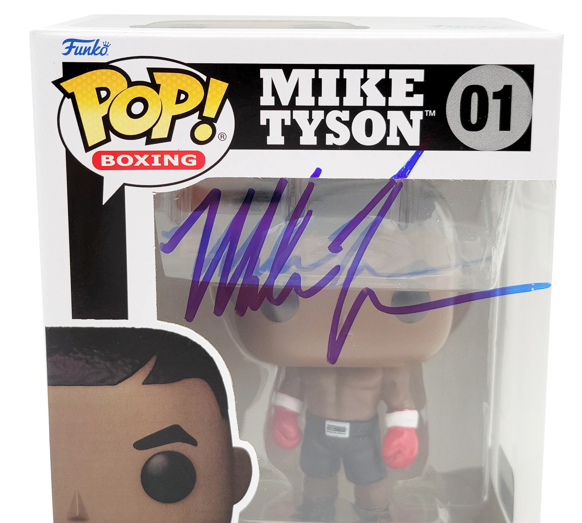 Mike Tyson Autographed Funko Pop Vinyl Figurine Beckett BAS Stock #202296 - Image 2