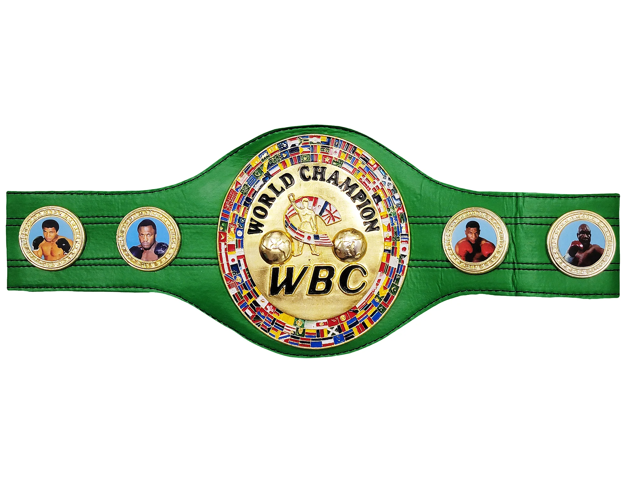 Mike Tyson Autographed Green WBC World Championship Belt Beckett BAS Witness Stock #210831 - Image 5