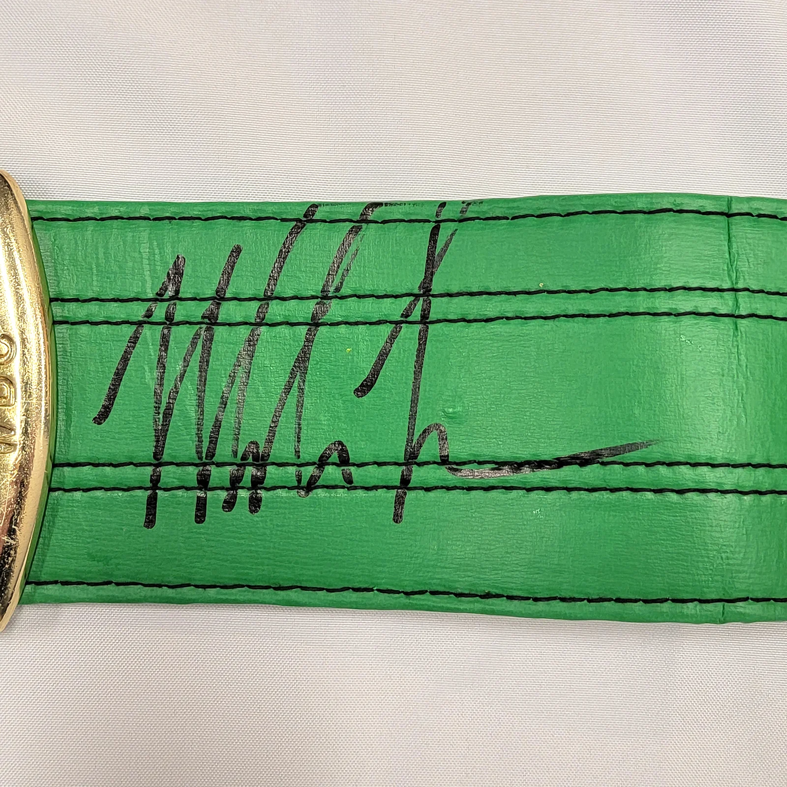 Mike Tyson Autographed World Champion WBC Belt Beckett BAS Witness #WX99794 - Image 2