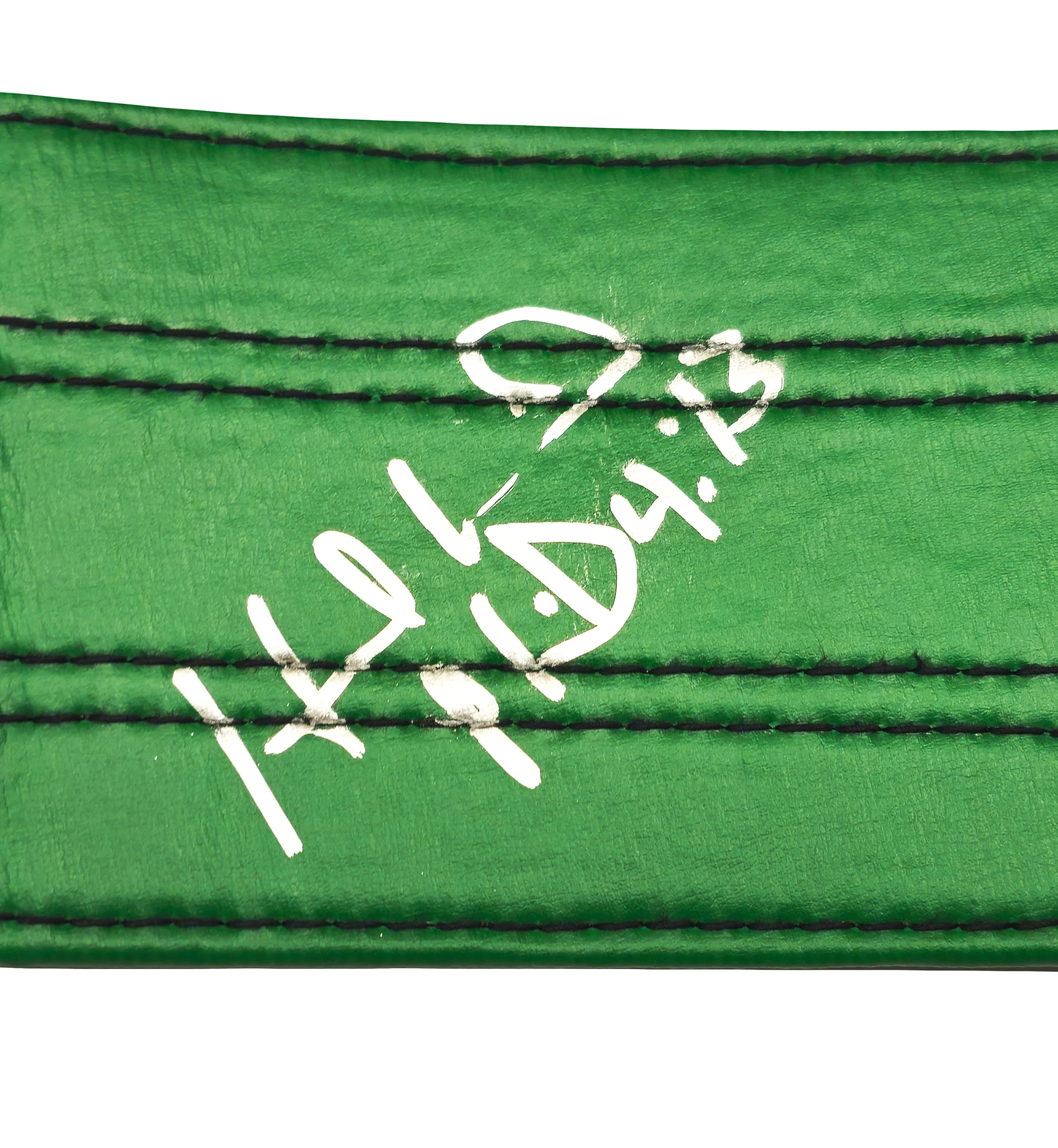 Mike Tyson & Evander Holyfield Autographed Green WBC World Championship Boxing Belt JSA Stock #237084 - Image 4